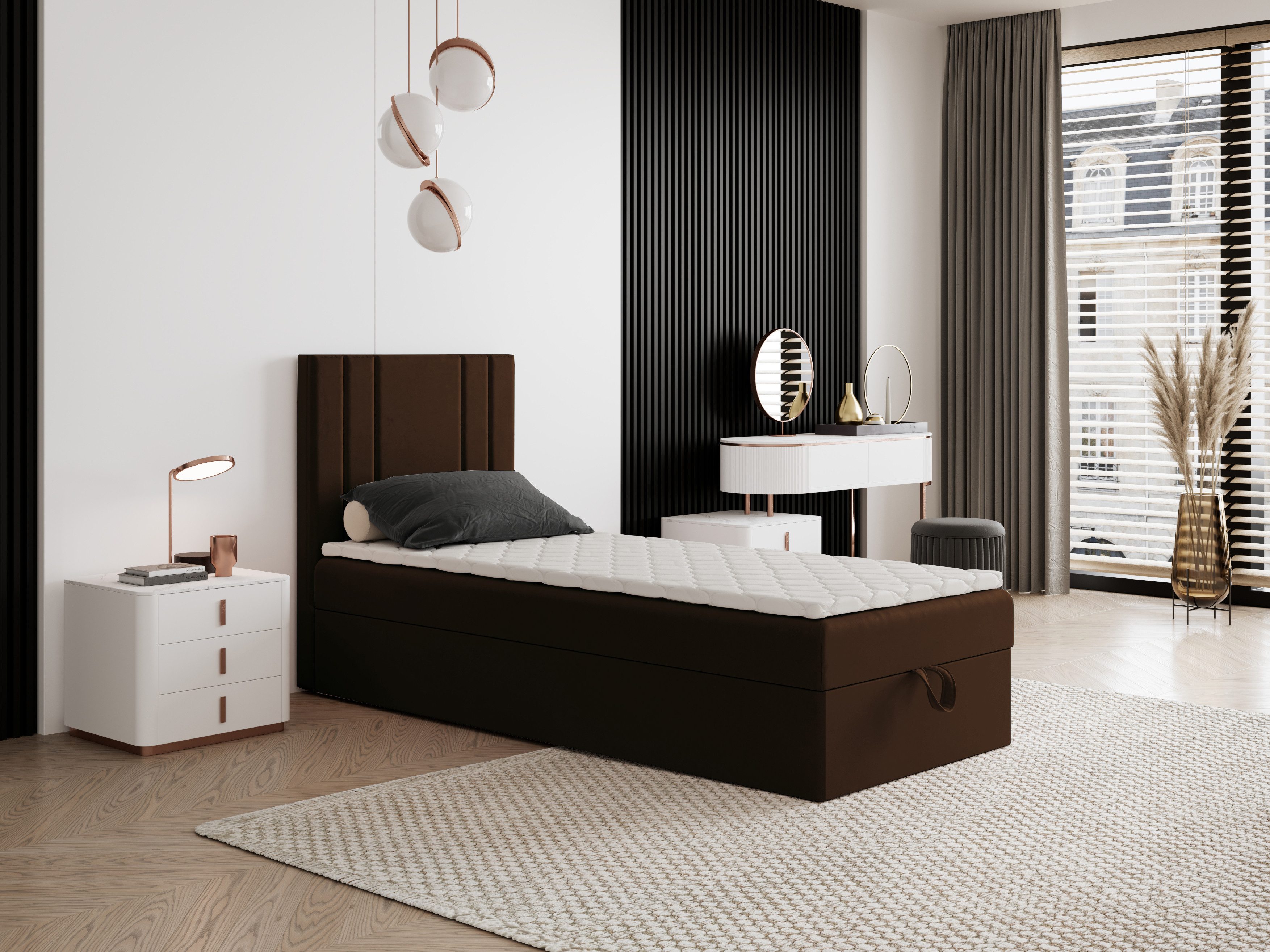 Godre Boxspringbett mit Bettkasten NARDO Mini günstig online kaufen