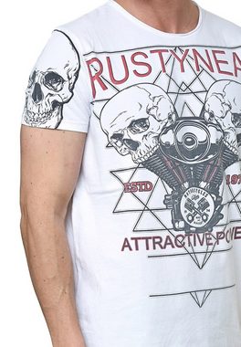Rusty Neal T-Shirt mit coolem Frontprint