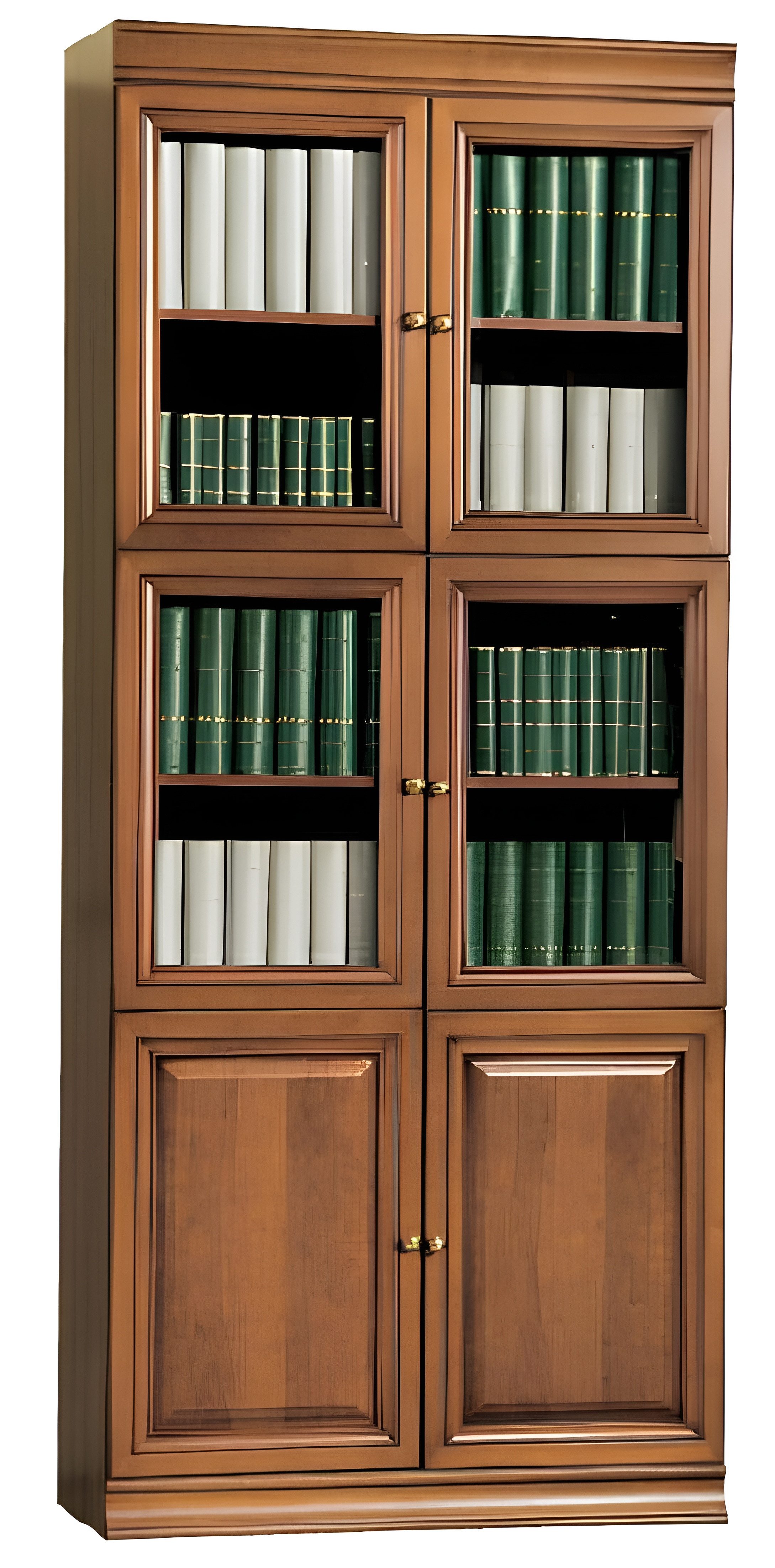 Xlmoebel Aktenschrank Schrank SE-1 mit Glasvitrine und elegantem Design (1-St., Klassische Schränke Schrank Schrankwand - Model SE-1) Hergestellt in Europa