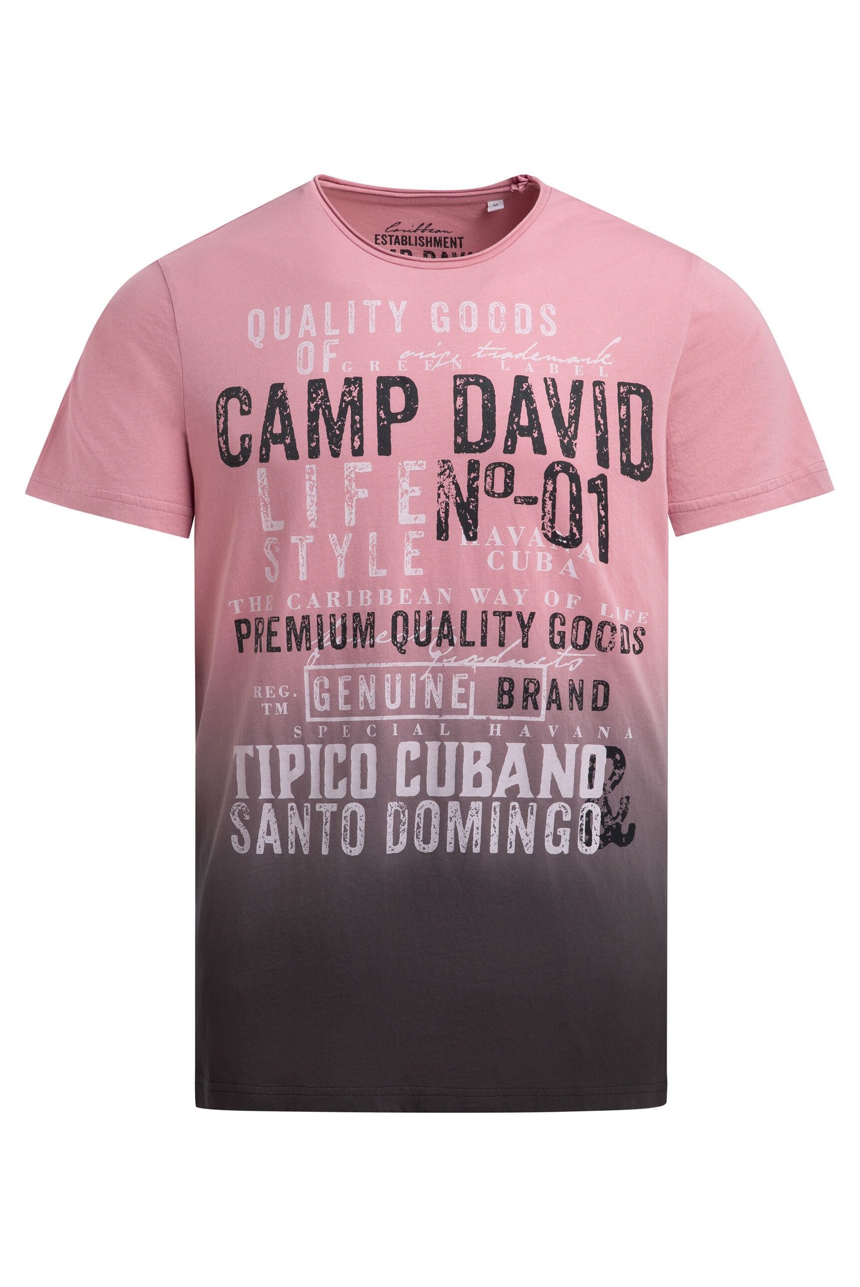 CAMP DAVID Rundhalsshirt aus Baumwolle