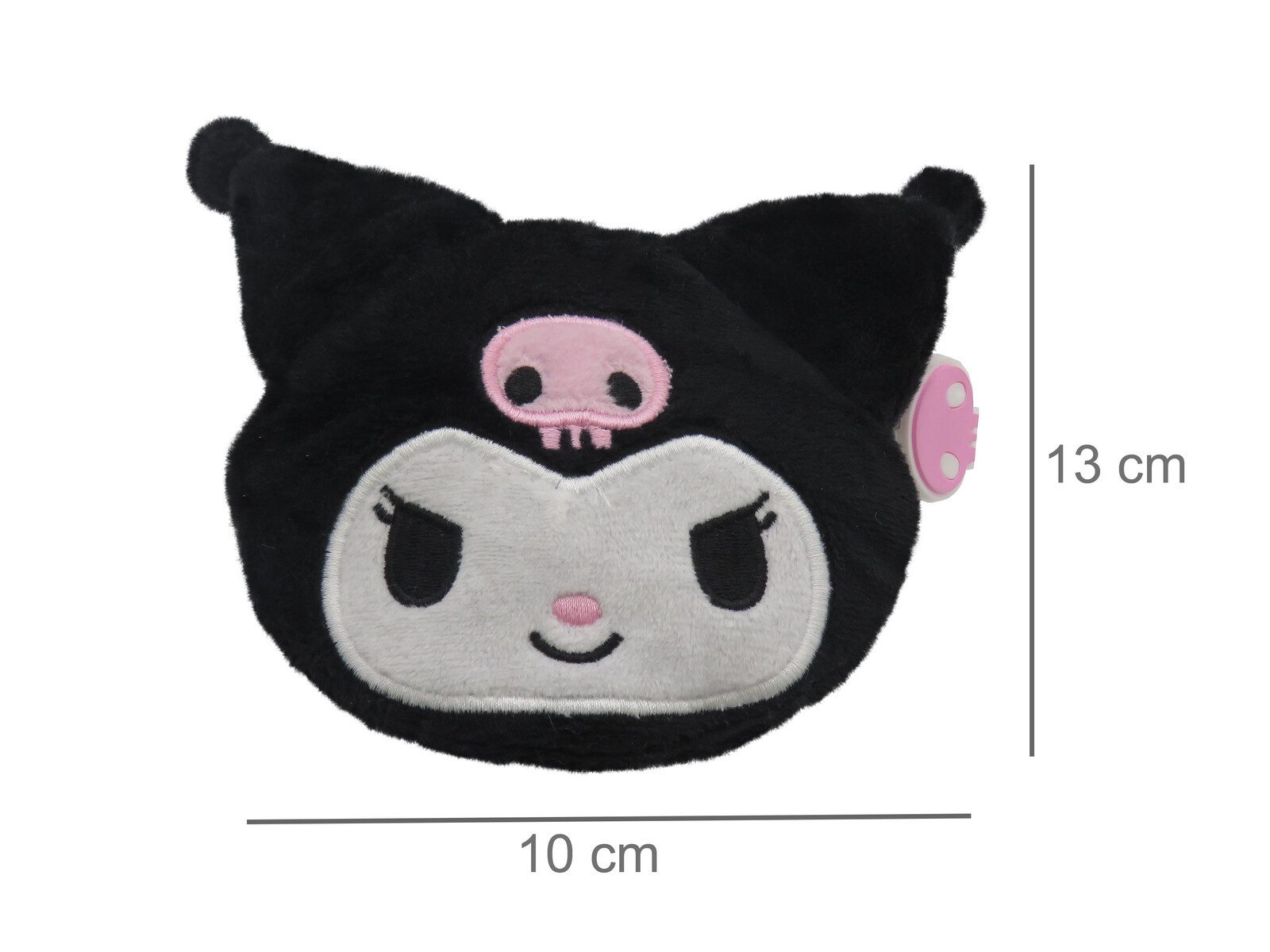 Hello Kitty Geldbörse - Kuromi Plüsch Geldbeutel mit Reißverschluss und Karabiner (1-tlg)