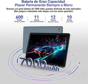 ANTEMPER 2024 Neueste Tablet und Tastaturhülle im Bundle Tablet (10,1", 128 GB, Android 11, 5G+2.4G WLAN 1,8 Ghz 8 Core 13+8MP GMS Certified Tablets mit Stift)