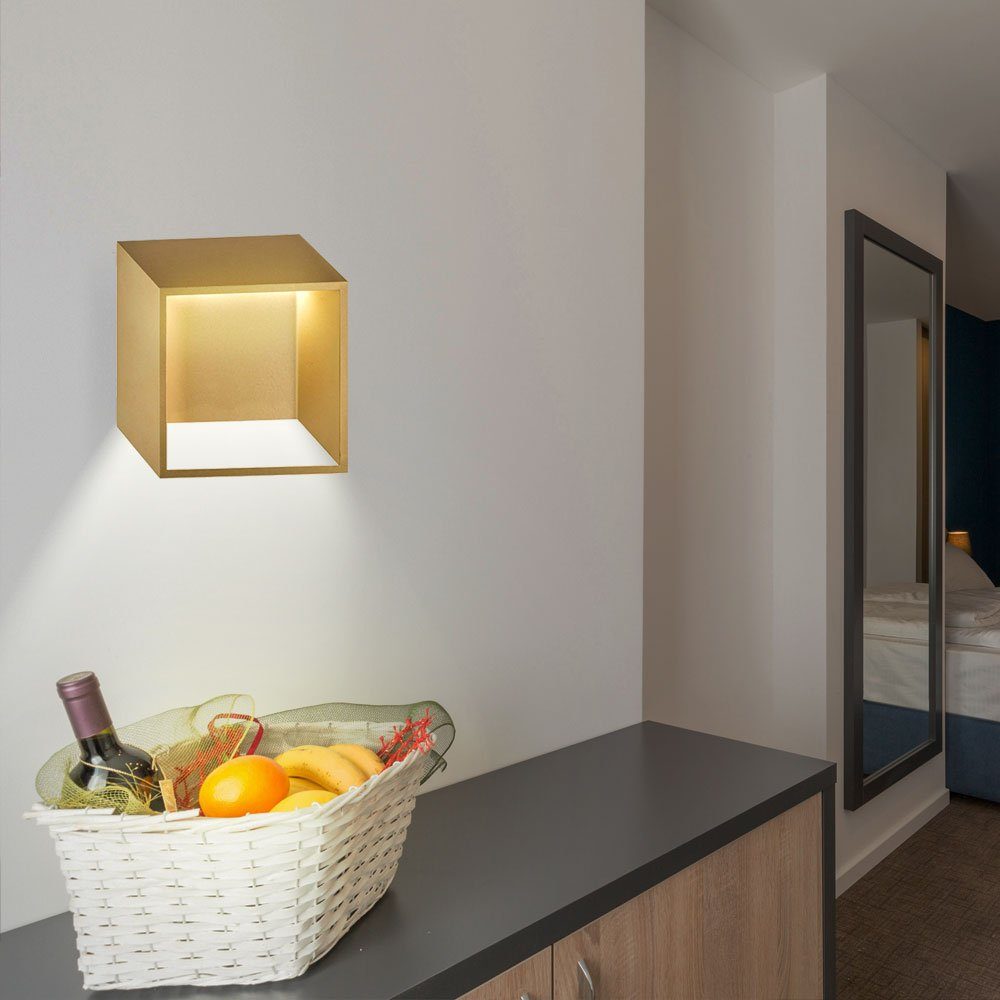 etc-shop LED Wandleuchte, Leuchtmittel Innen Wand Wandlampe Lampe Schlafzimmer inklusive, LED Warmweiß, LED Modern