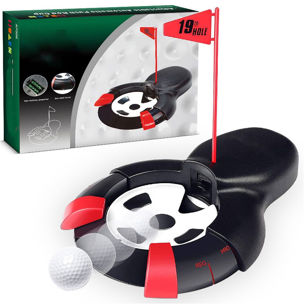 Schatztasche Puttingmatte Golf Putting Driver Automatischer Rückholer Tee Discs