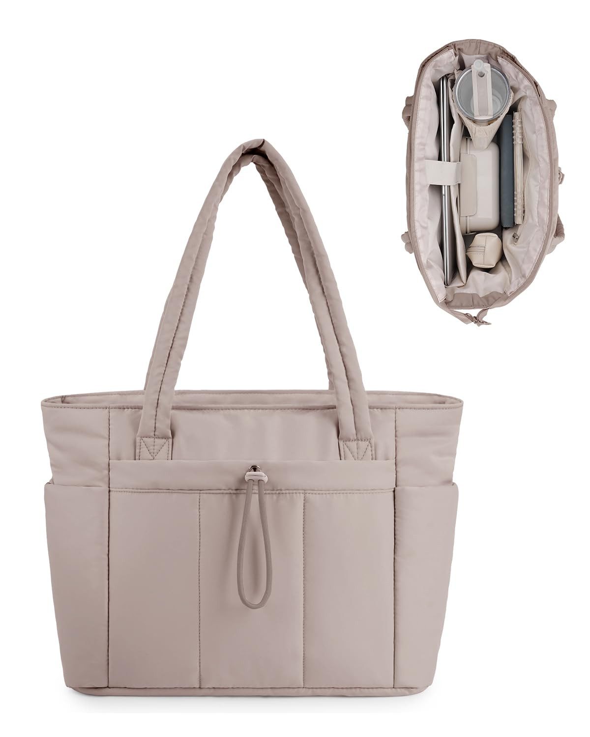 FOUORTUNATE-BEE Handtasche Damen-Handtasche 20 L, große gesteppte Einkaufst günstig online kaufen