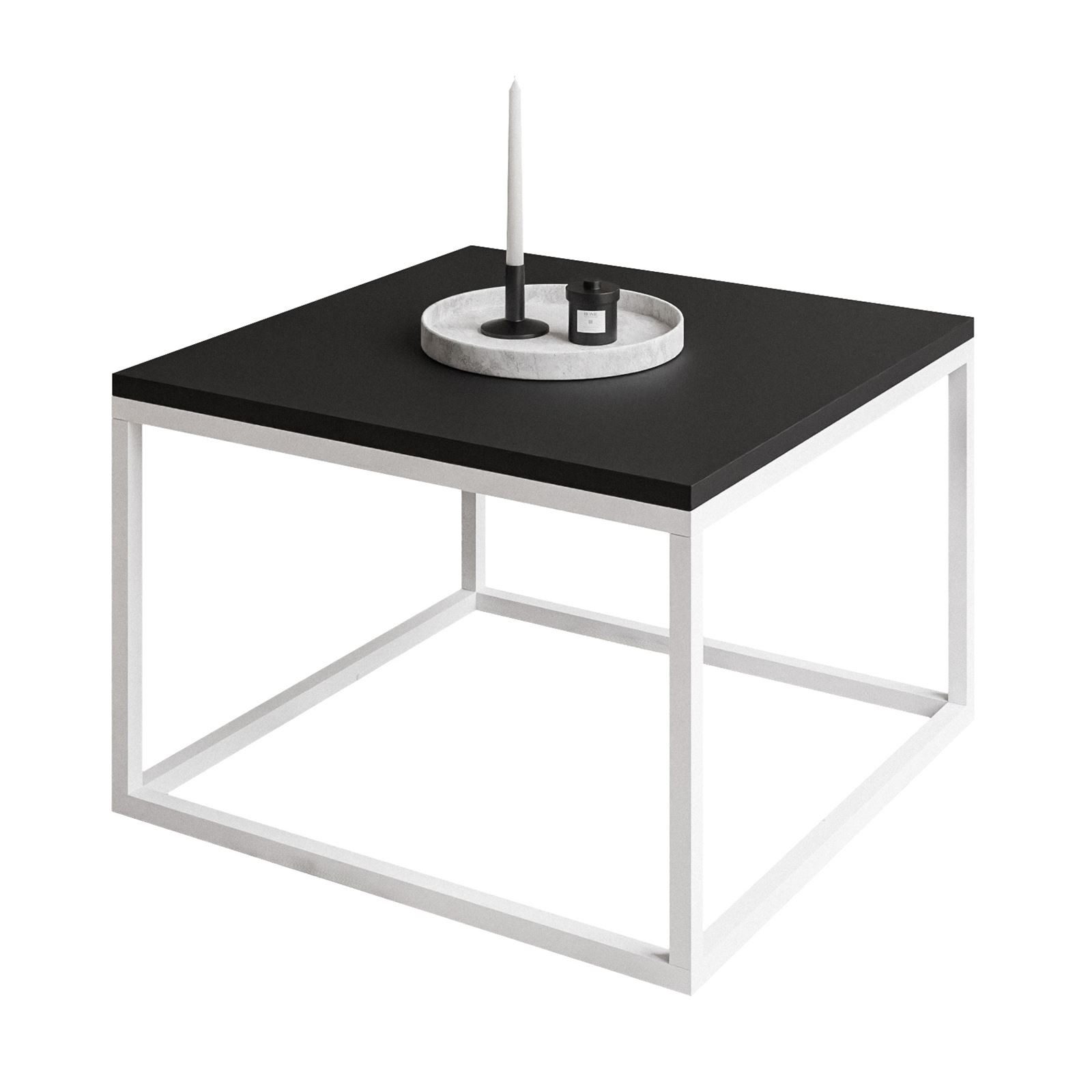 Lookway Couchtisch YOSHI mit matte schwarze Tischplatte (1x Couchtisch), Breite: 60 cm