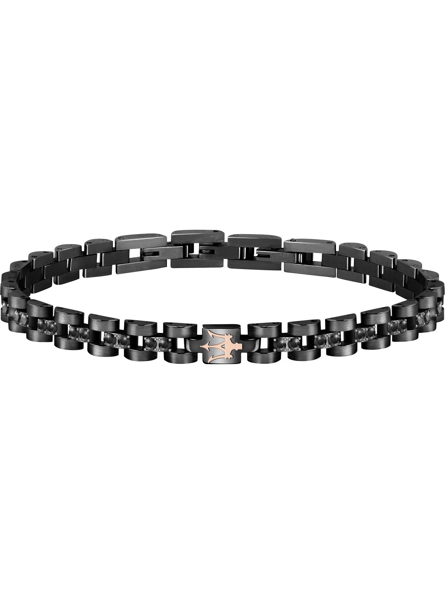 MASERATI Edelstahlarmband Maserati Herren-Armband Edelstahl Kristall günstig online kaufen