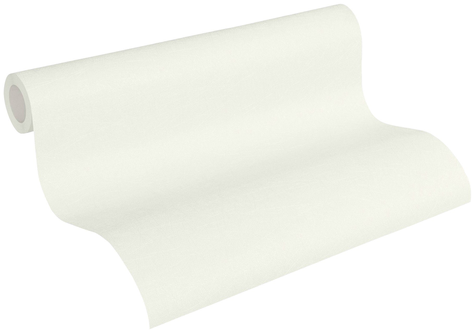 A.S. Création Vliestapete Tapete Einfarbig, geprägt, schimmernd, (1 St), Unitapete Strukturiert