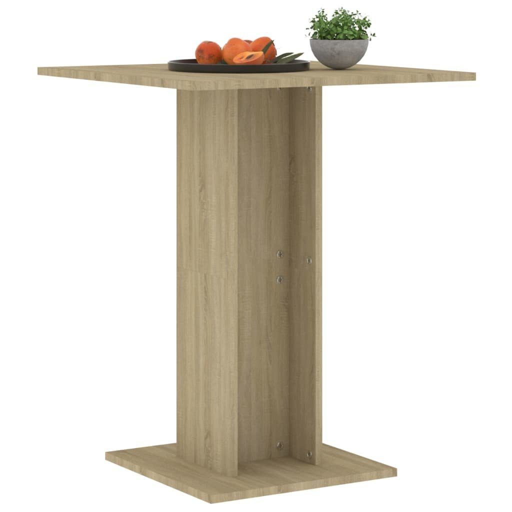 vidaXL Sonoma-Eiche Bistrotisch Eiche Esstisch Sonoma (1-St) 60x60x75 Holzwerkstoff | Eiche cm Sonoma