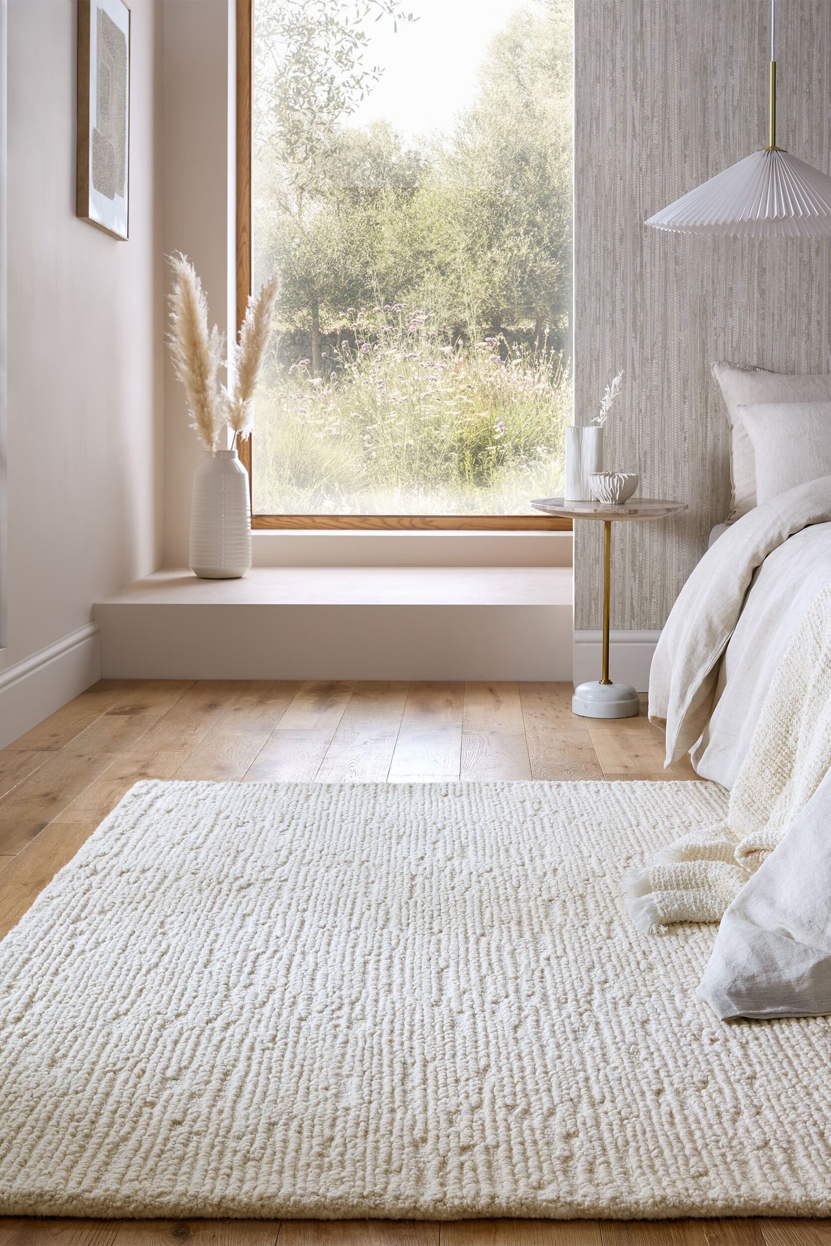 FLAIR RUGS Wollteppich Harris Boucle, rechteckig, Höhe: 12 mm, handgefertigt