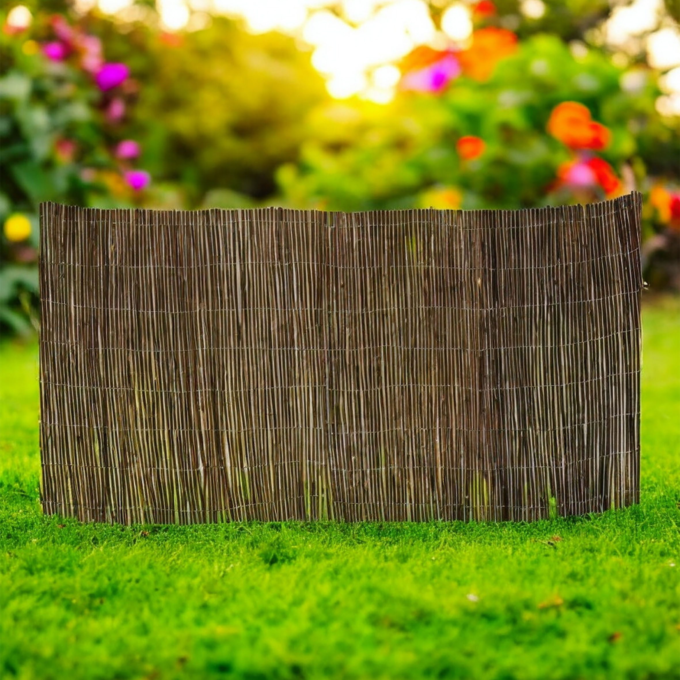 Spetebo Balkonsichtschutz Matte aus Weide - 250 x 75 cm (Anzahl, 1-St., Stück) individuell einsetzbar