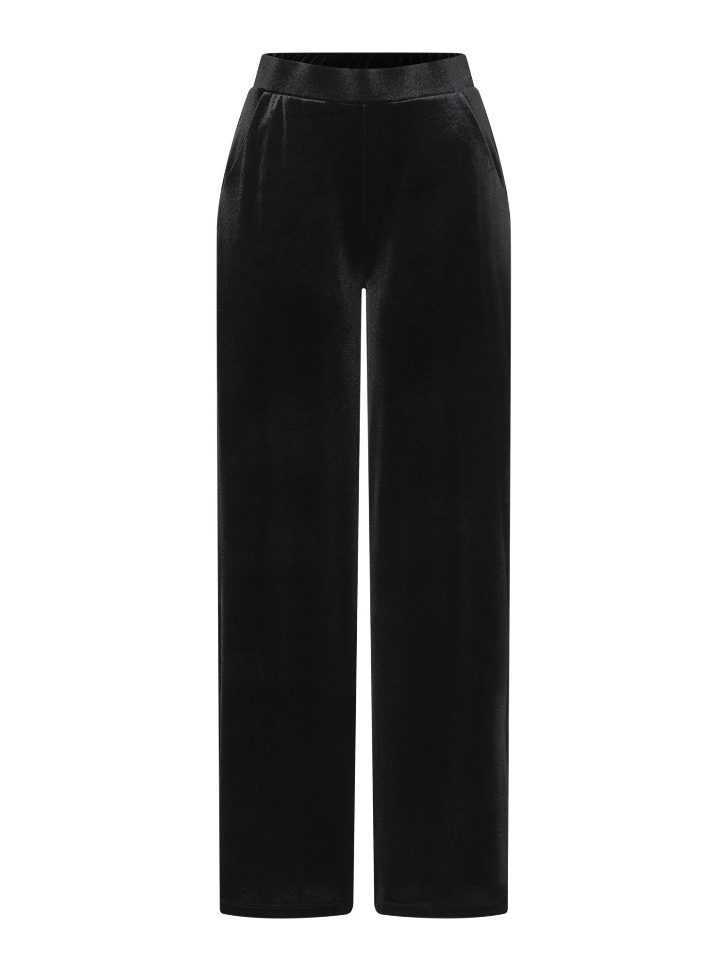 MORE&MORE Stoffhose edle, luxeriöse, weite Samthose