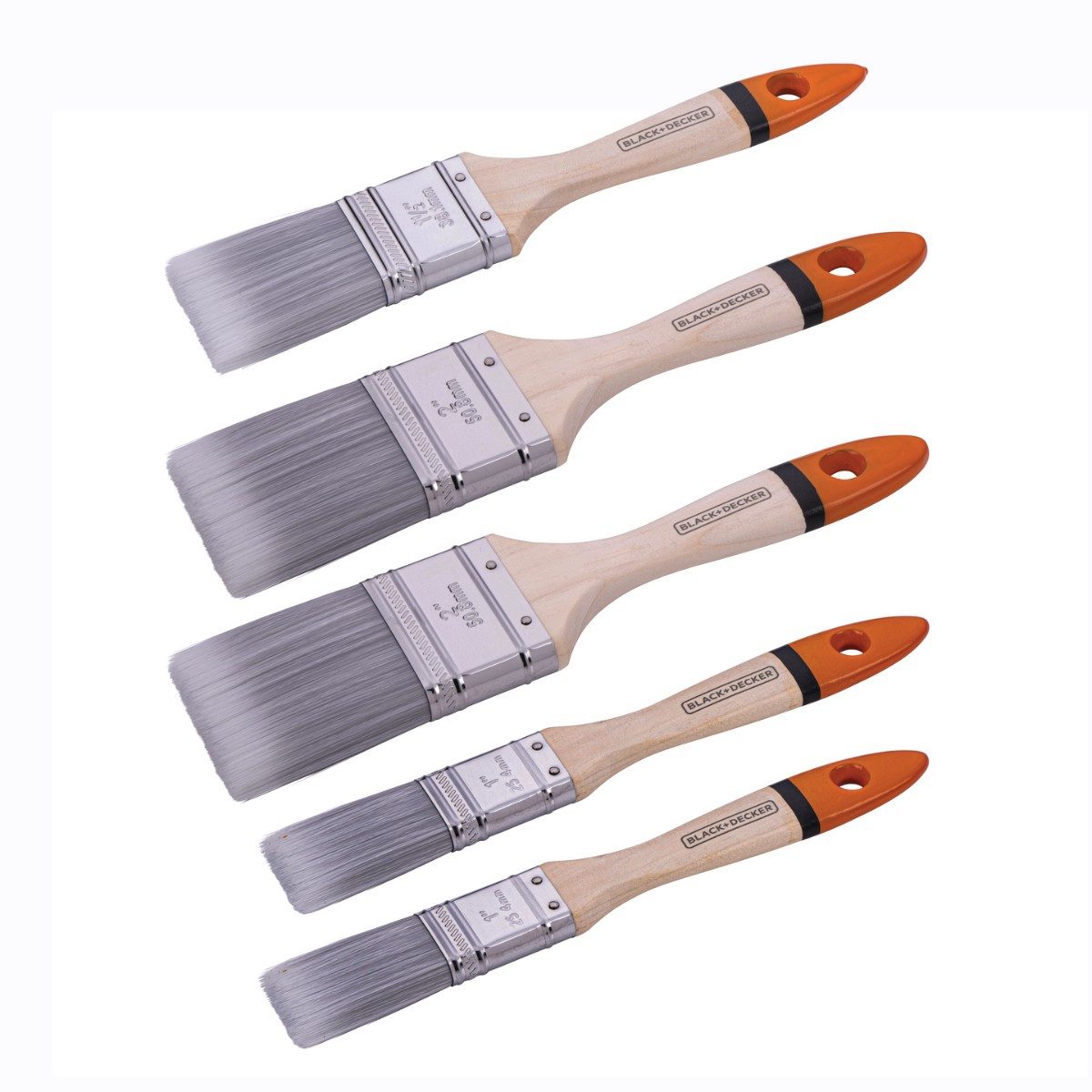 Black + Decker Pinsel BLACK+DECKER Pinselset - 5-teiliges Set