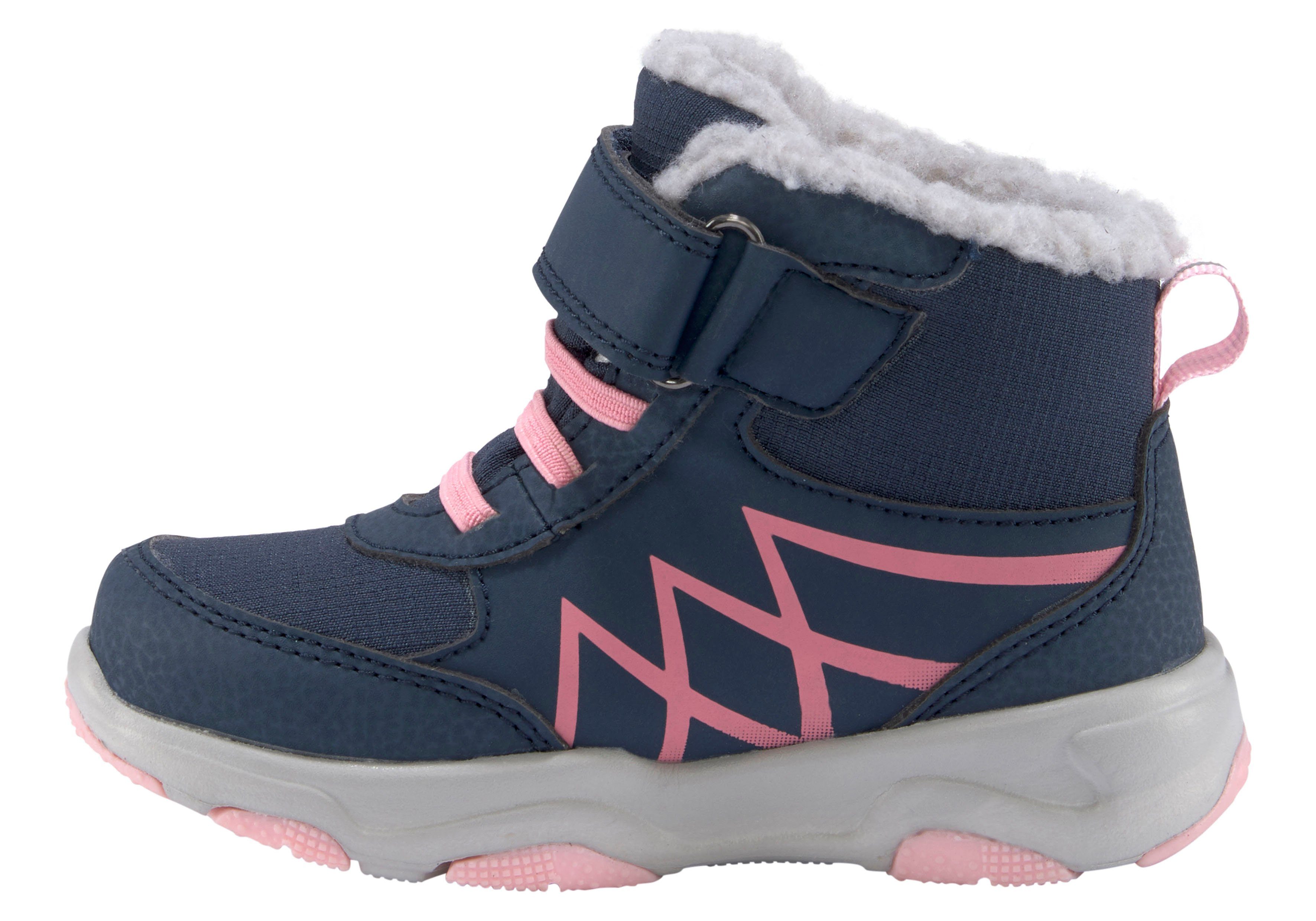 MIKA navy-rosa Winterboots Scout