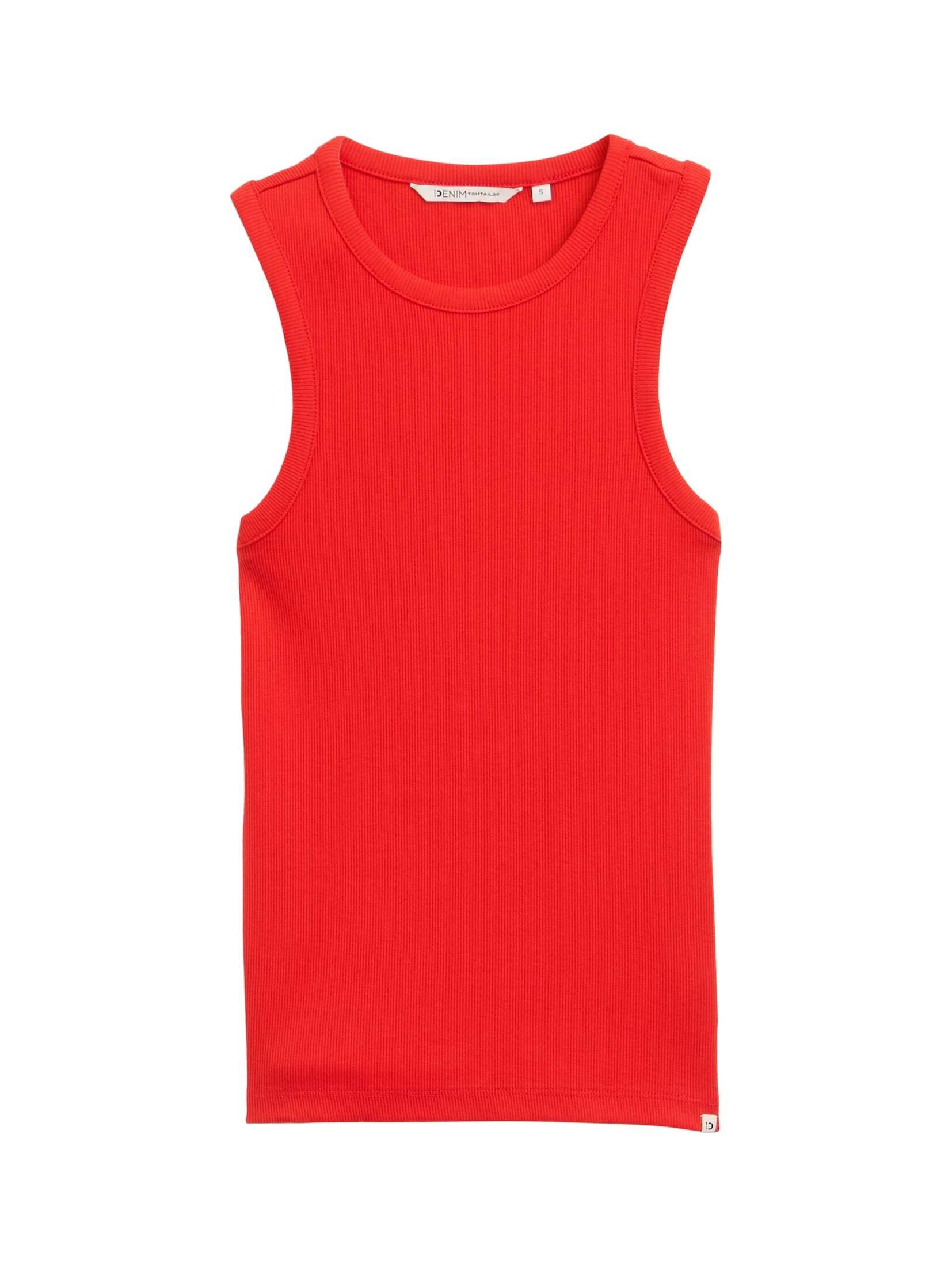 TOM TAILOR Denim Trägertop Racerback Ripp günstig online kaufen