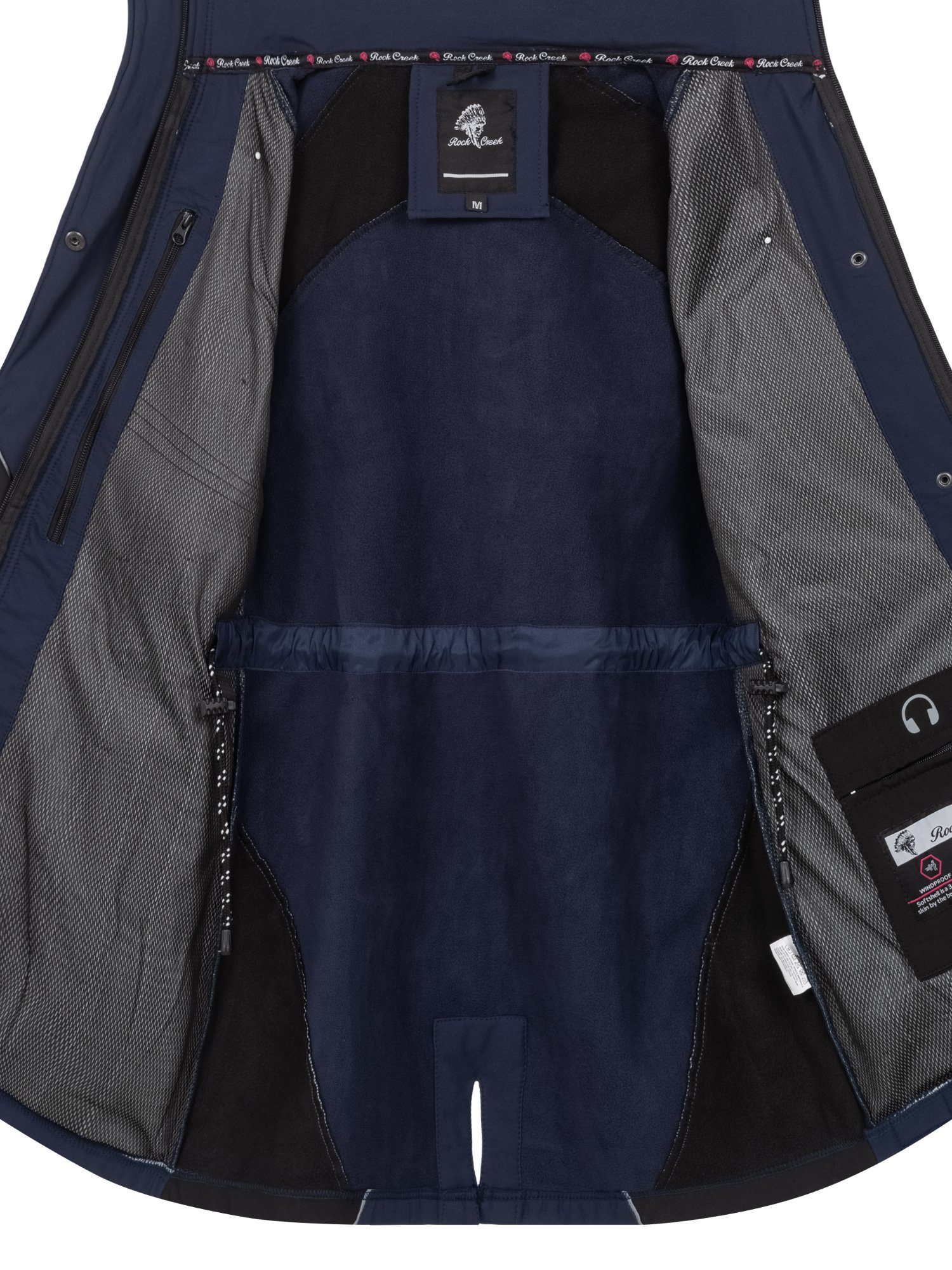 Rock Creek Softshelljacke Damen Softshellmantel Wanderjacke D-497