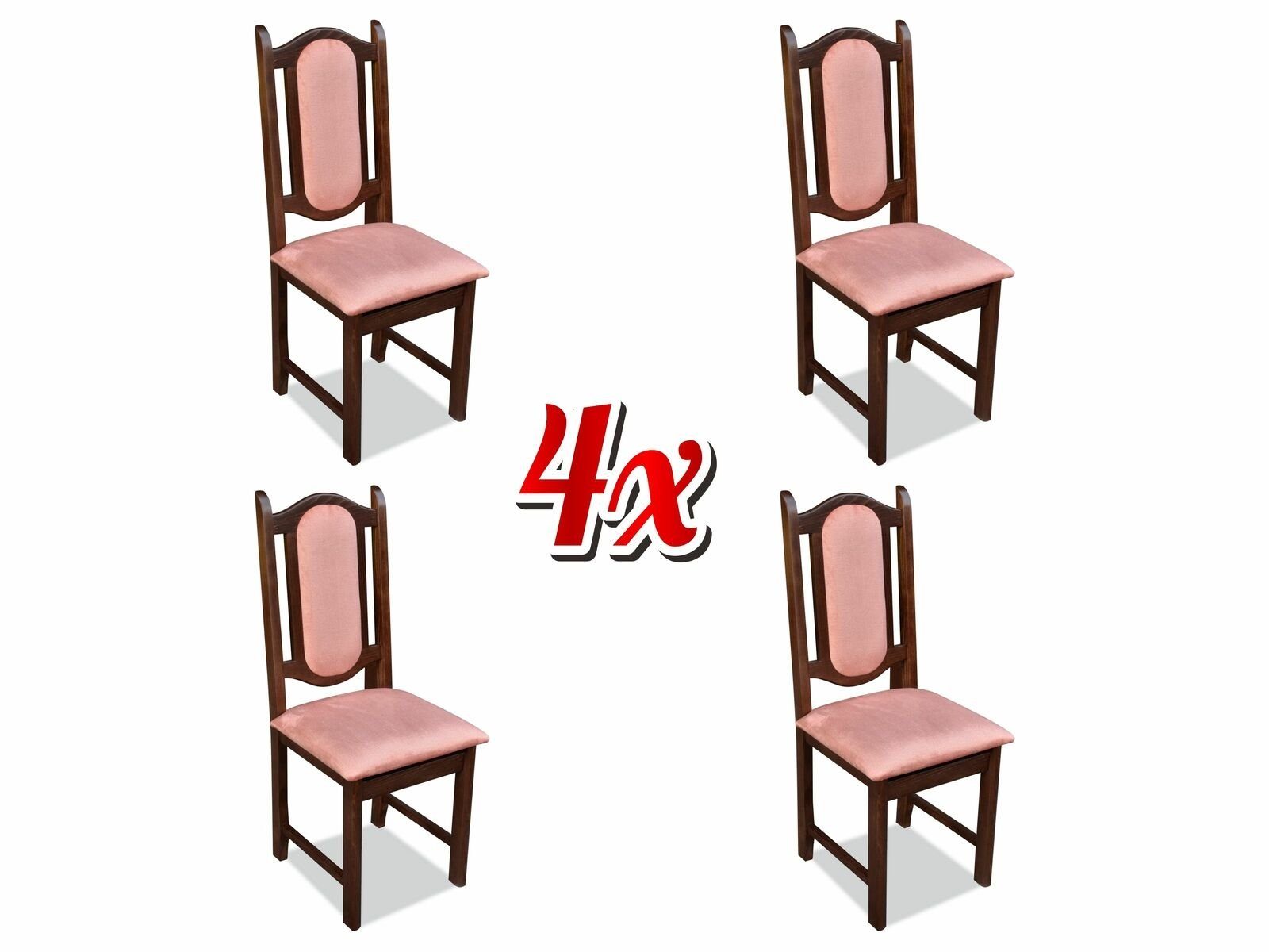 JVmoebel Stuhl, Klassische Königsstühle Sessel Stühle Stuhl Polster Esszimmer №23 4x Stuhl Neu