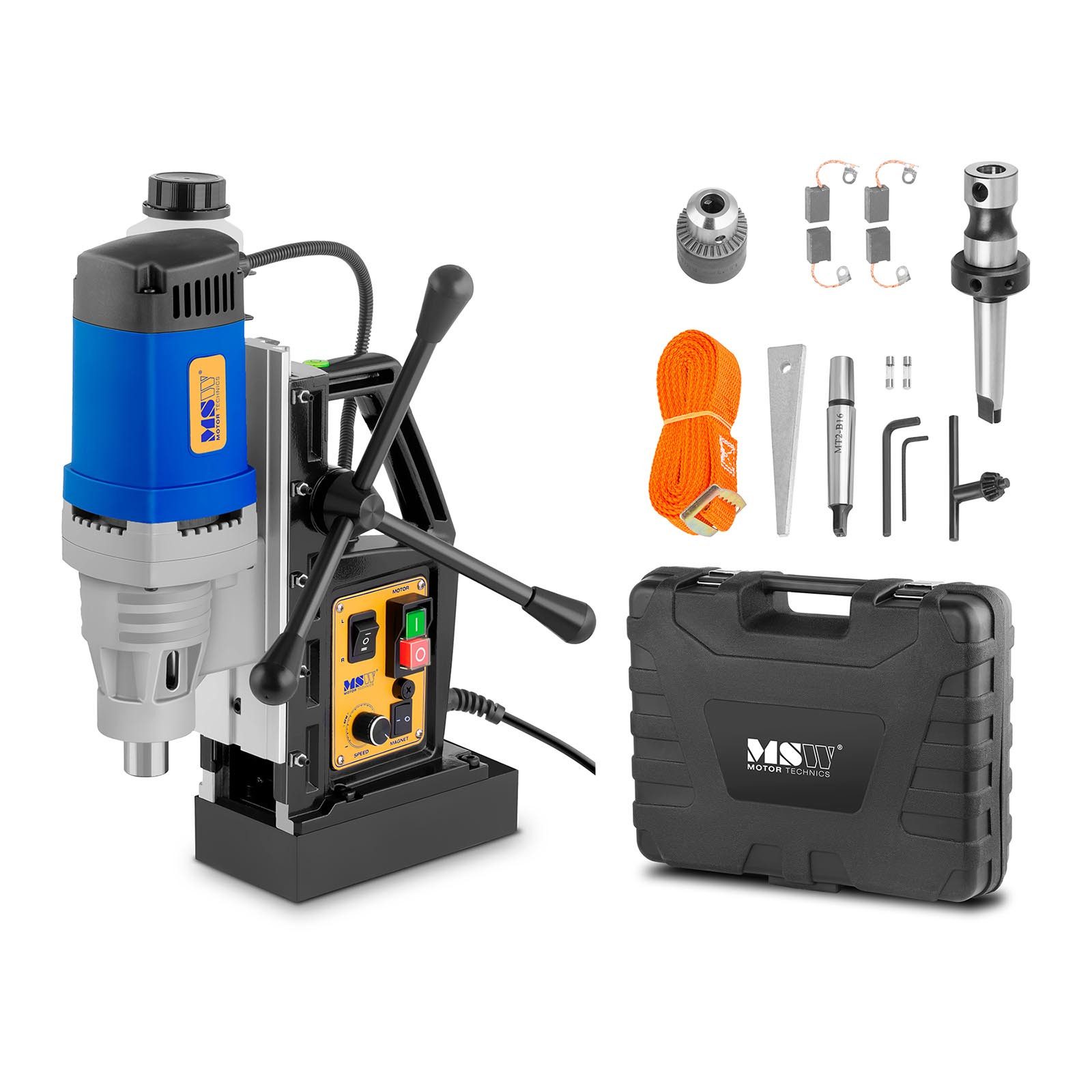 MSW Kernbohrmaschine 1380W Magnetbohrmaschine 600 U/min Weldon Schaft 19 mm, 230 V, verschiedene Produktvarianten