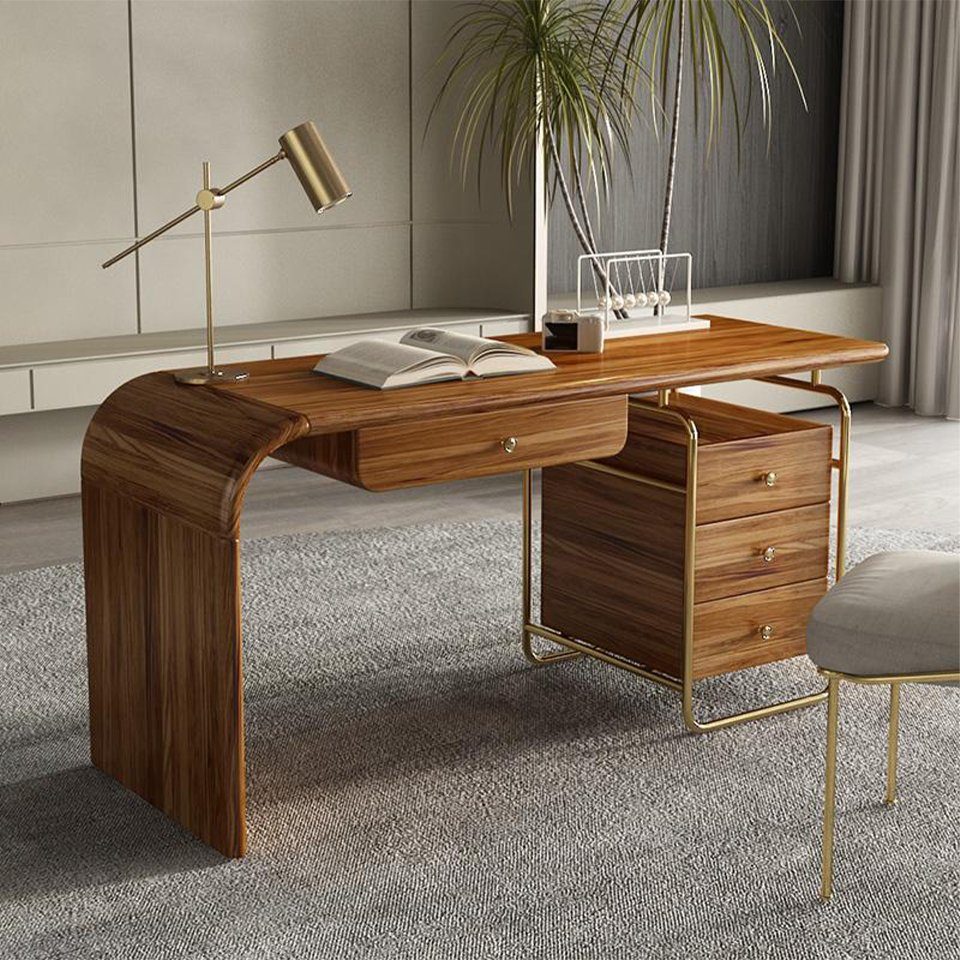 Sekretär Holz Schreibtisch JVmoebel Design Möbel Einrichtung Luxus Office Tische Schreib