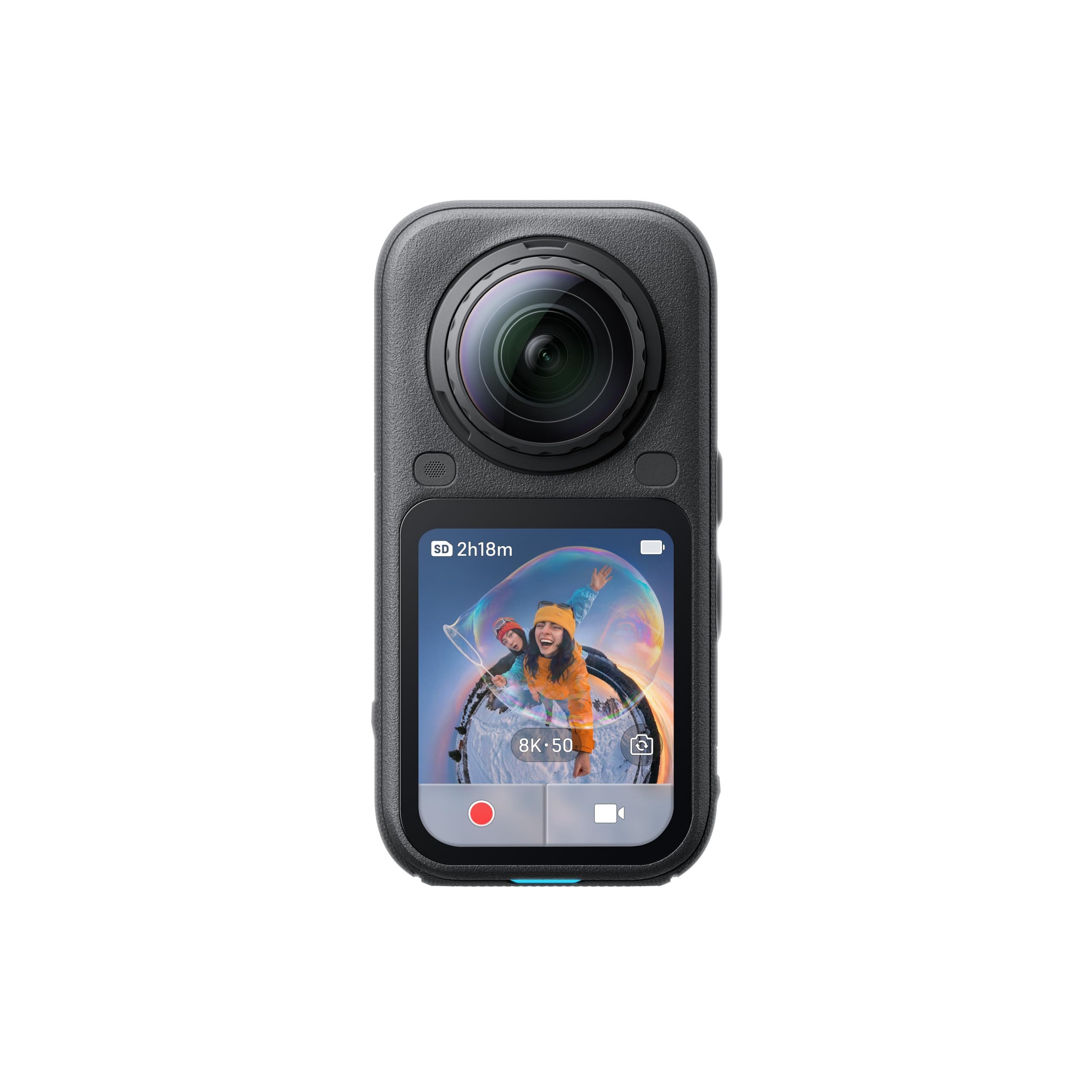 Insta360 IN-CINSABXA-BLK 360°-Kamera (Actionkamera mit 5.7K Video, wasserdicht, kompakt)