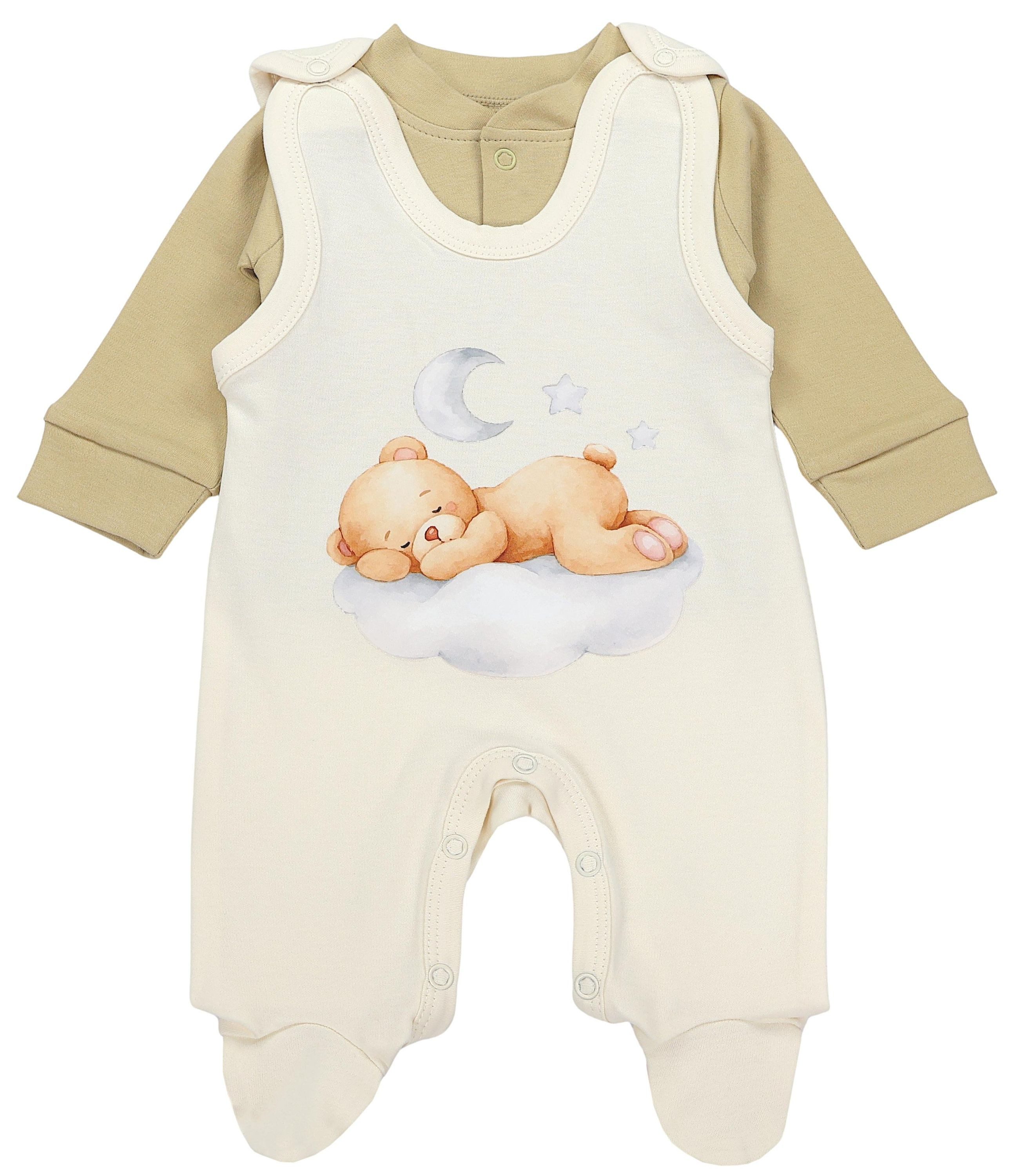 TupTam Strampler TupTam Baby Mädchen Jungen Strampler mit Langarmshirt Aufdruck Spruch