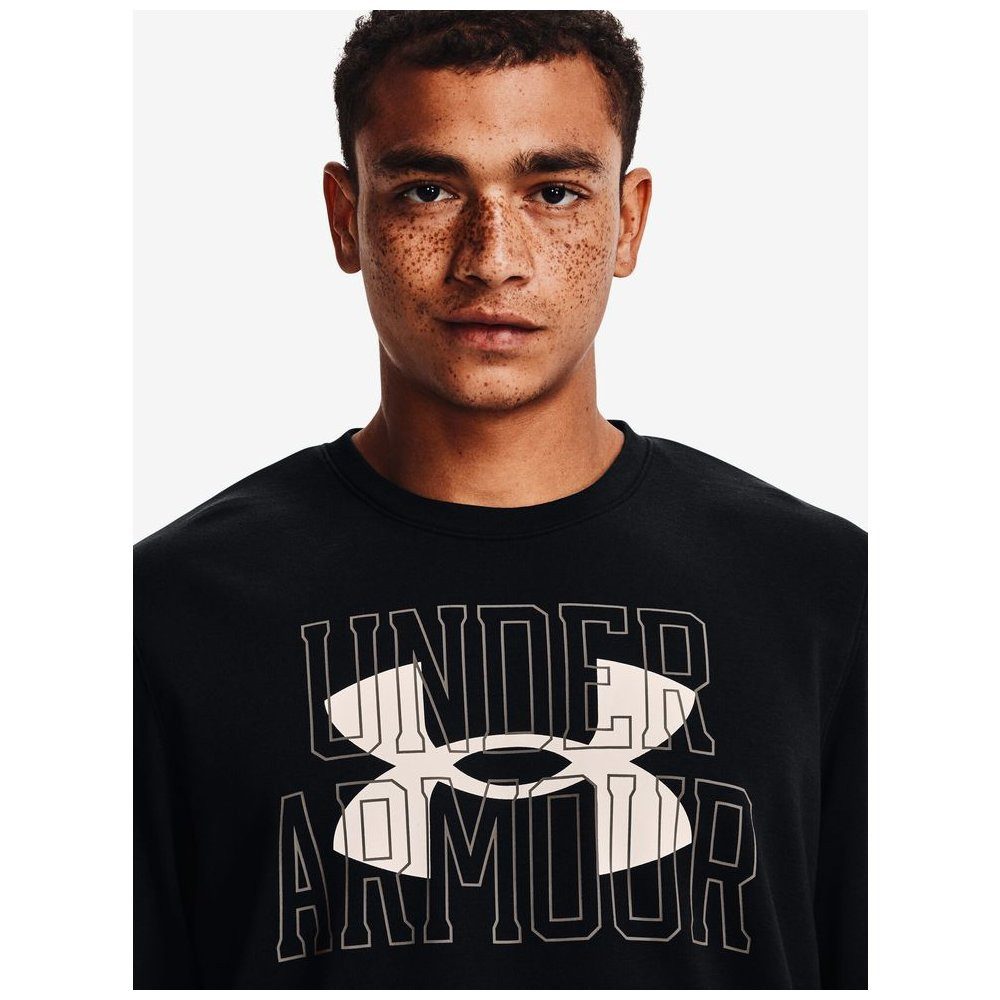 Under Armour® Rundhalspullover Under Armour UA Rival Terry Logo Crew-Blk