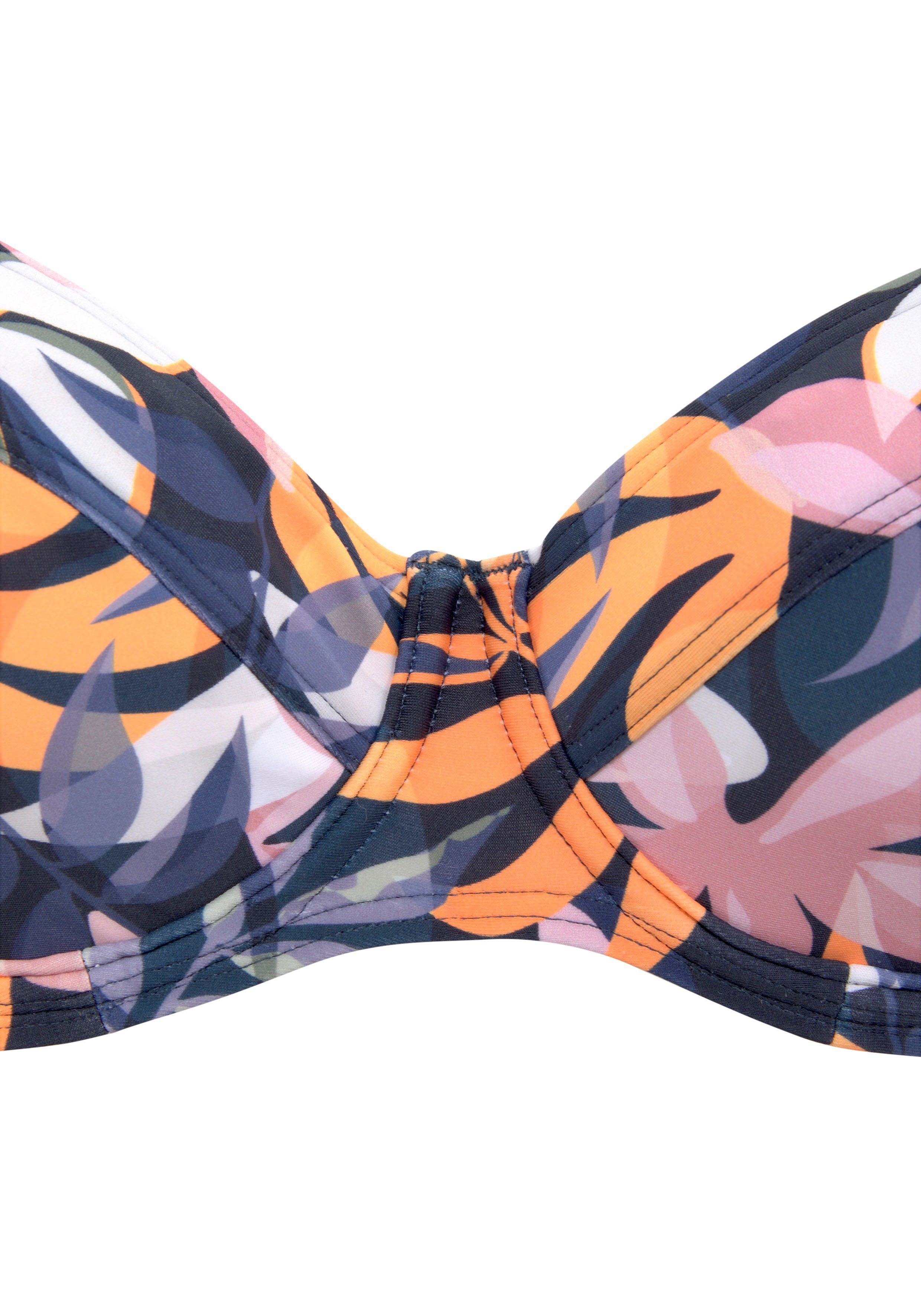 LASCANA ACTIVE Bügel-Bikini-Top Wave, breite Träger