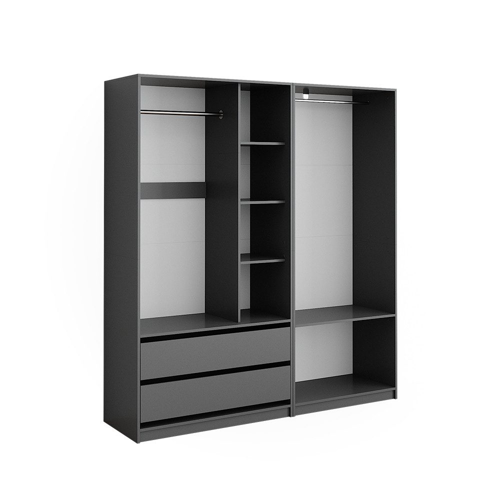 Vicco Kleiderschrank Elmo, Anthrazit, 100 x günstig online kaufen