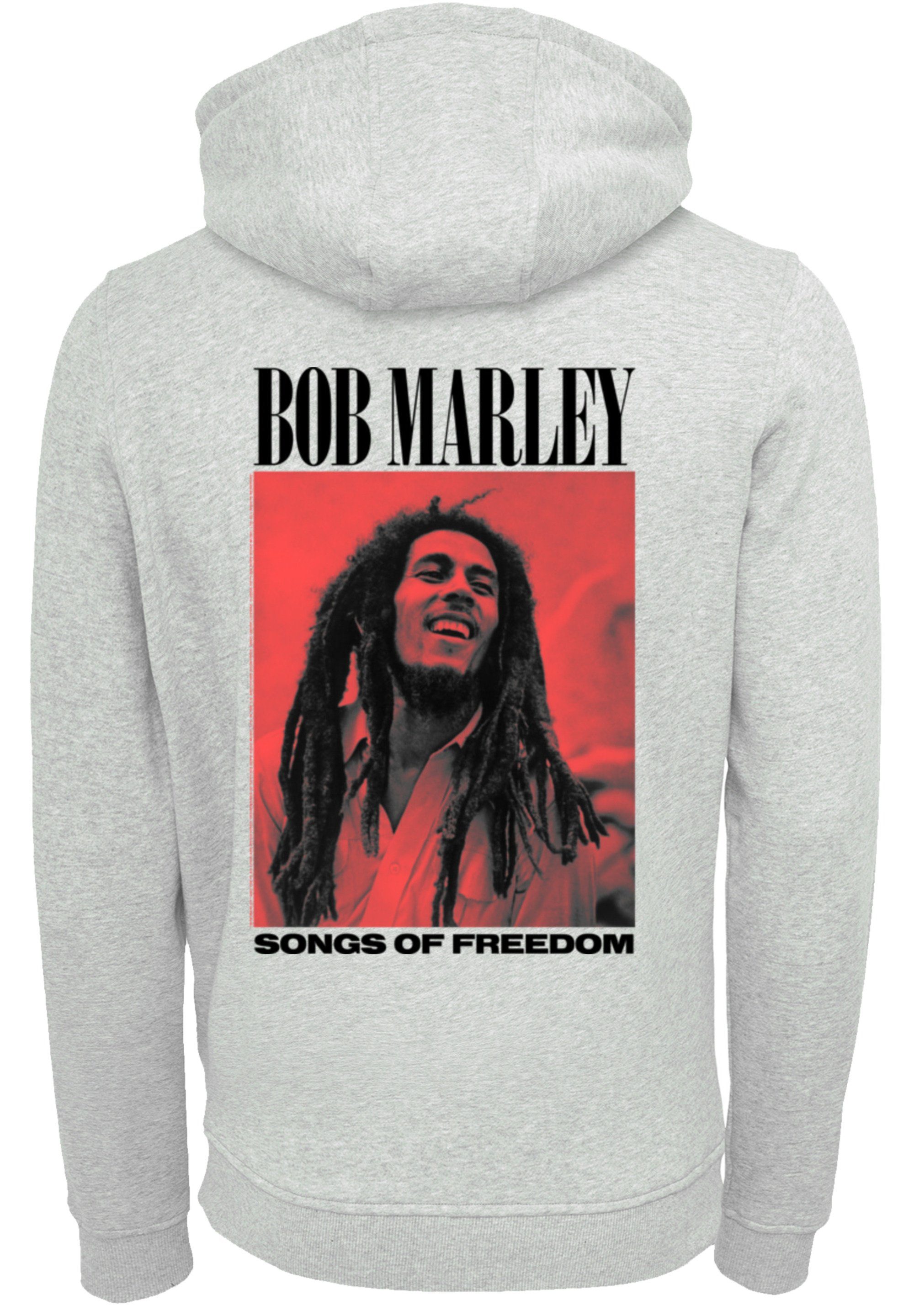 Rock Marley Hoodie By Music Of Premium F4NT4STIC Qualität, heather grey Reggae Bob Musik, Freedom Songs Off