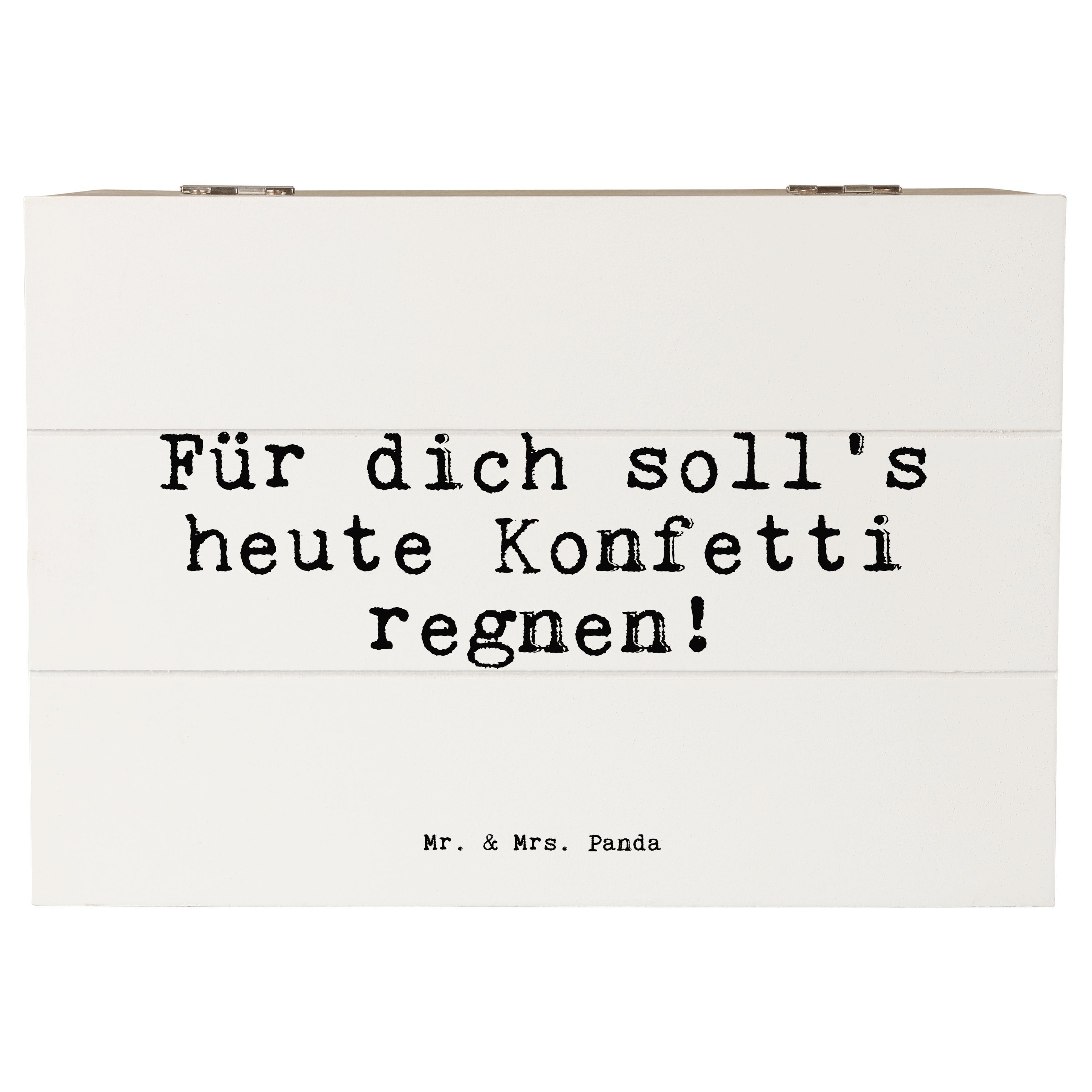 Mr. & Mrs. Panda Dekokiste »Für dich soll's heute... Weiß Geschenk