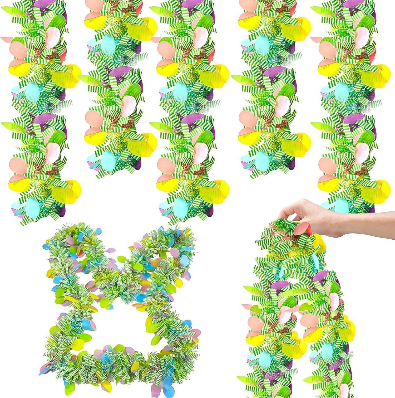 Hängedekoration Ostern Girlanden Künstliche Blumenkranz Aufhängen Konfetti 10M