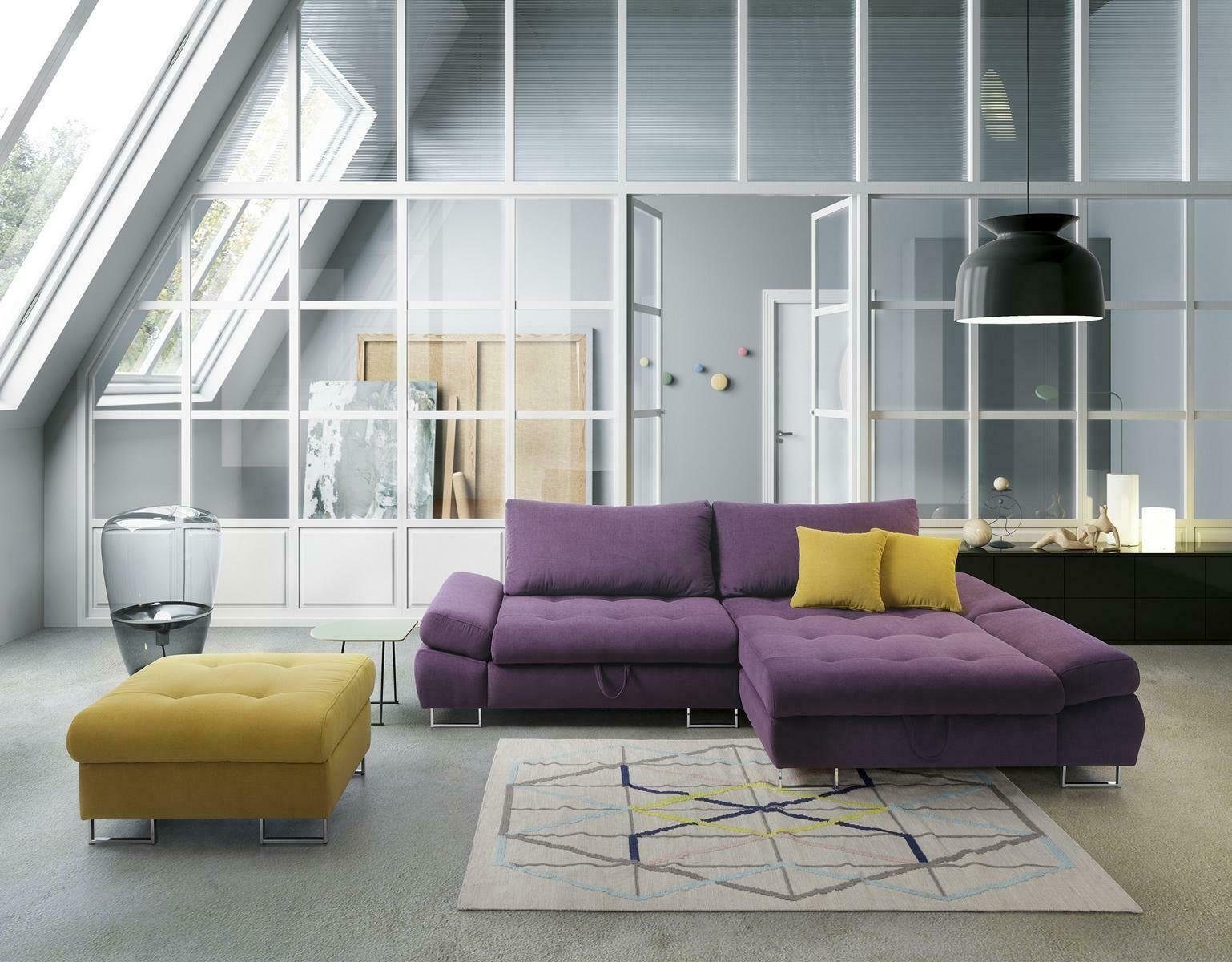 JVmoebel Ecksofa, Eleganc L-Form Ecksofa Stoff Couch Wohnzimmer moderne Design