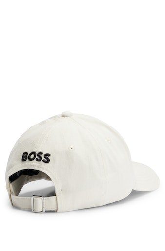 BOSS Baseball Cap mit Logostickereien Open_White modischen Zed-FLAG