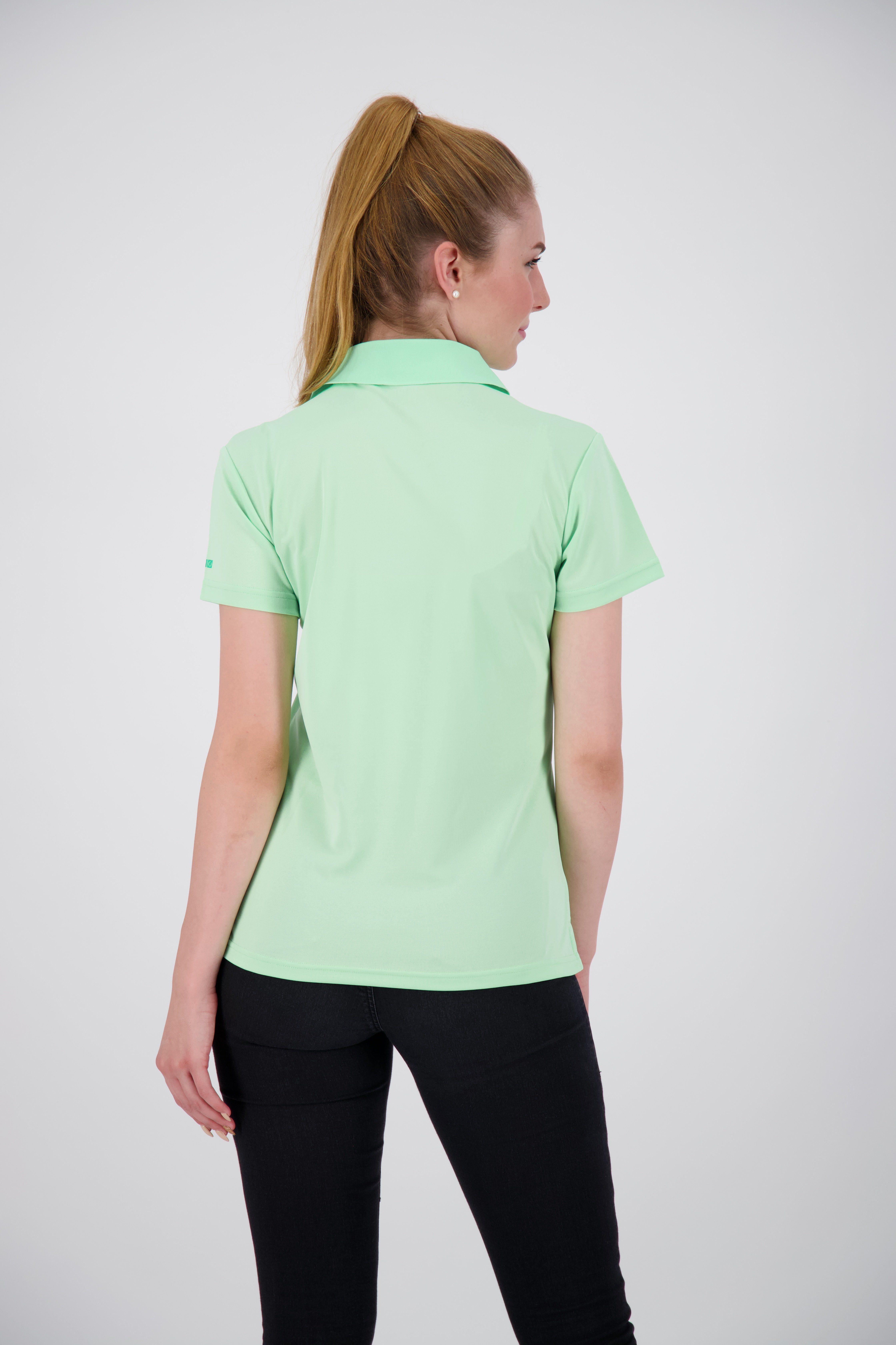 DEPROC Active Poloshirt 3F-Funktions-Piqué aus Kunstfaser HEDLEY Recycling NEW 100% green II WOMEN
