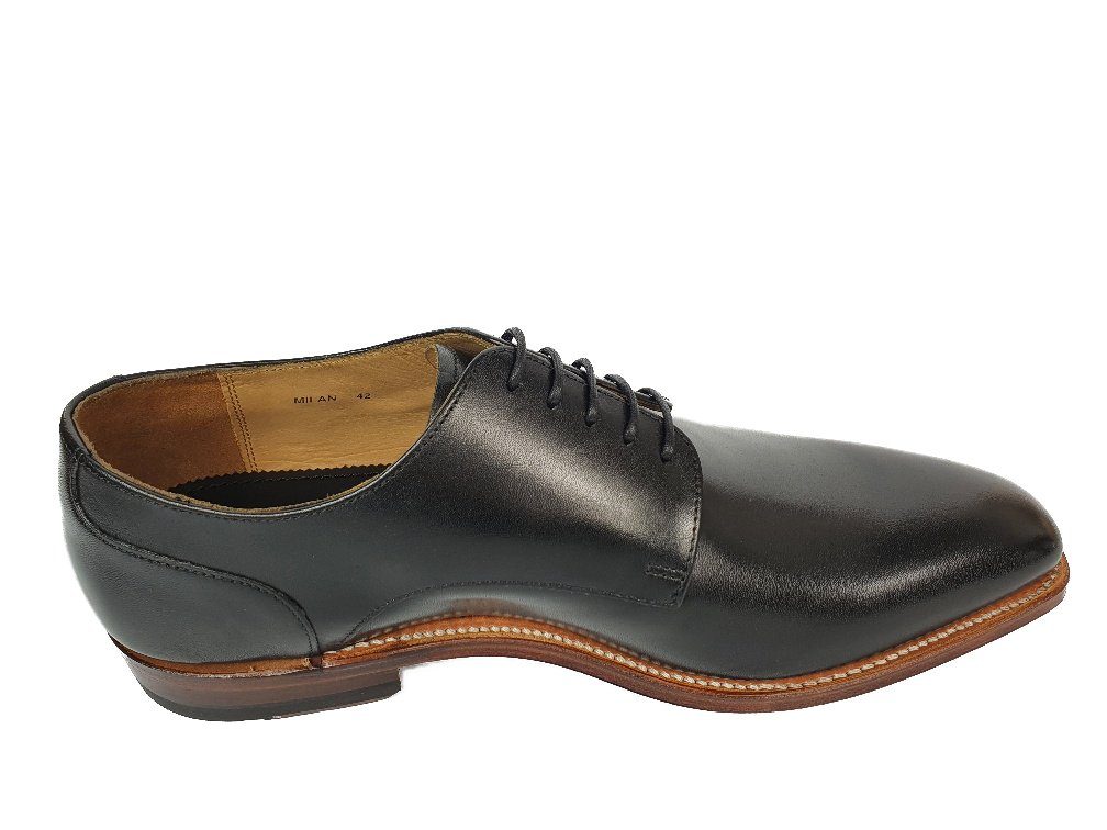 GORDON & BROS G&B 4374-Milan Schnürschuh Rahmengenäht, Goodyear Welted, Ledersohle, eleganter Schnürschuh