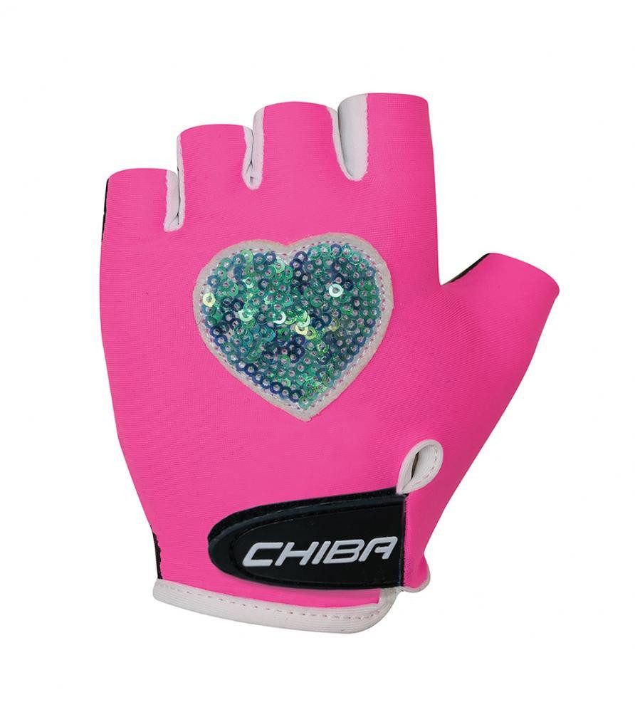 Chiba Fahrradhandschuhe CHIBA Cool Kids - Kinder Radhandschuhe neonpink, Größe L
