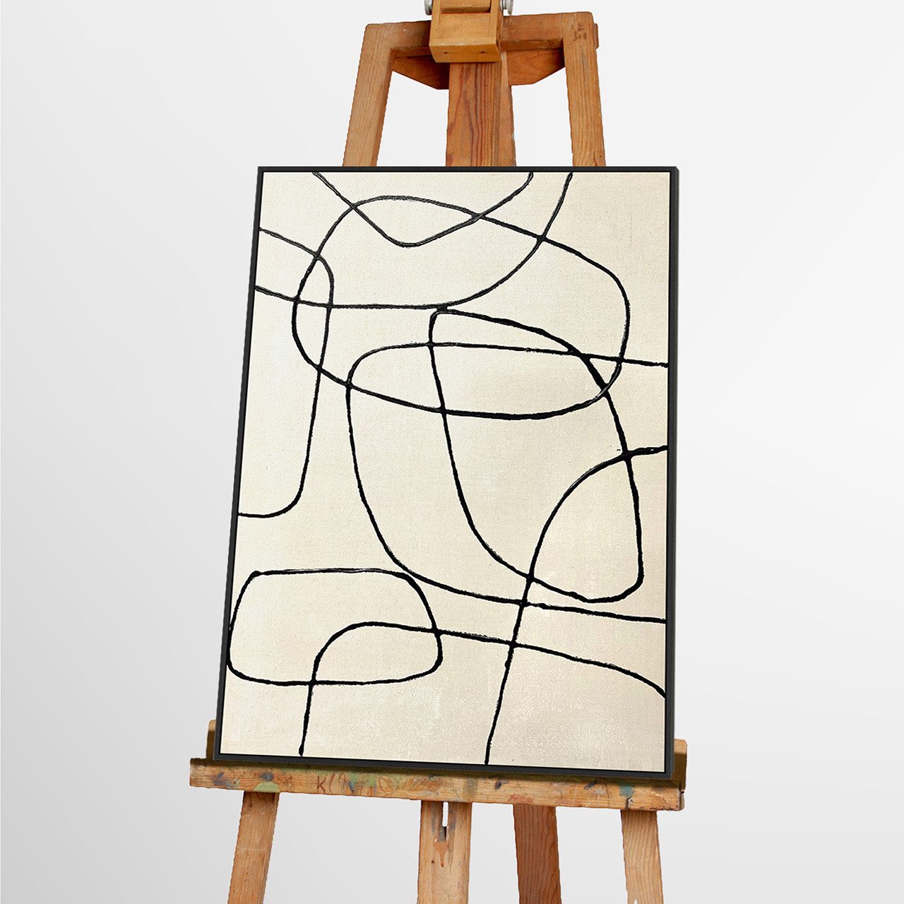 ArtUniverse Gemälde Line Art 60 x 80 cm, Abstrakt