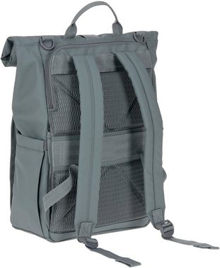 LÄSSIG Wickelrucksack Green Label, Rolltop Up, anthracite, vegan; zum Teil aus recyceltem Material