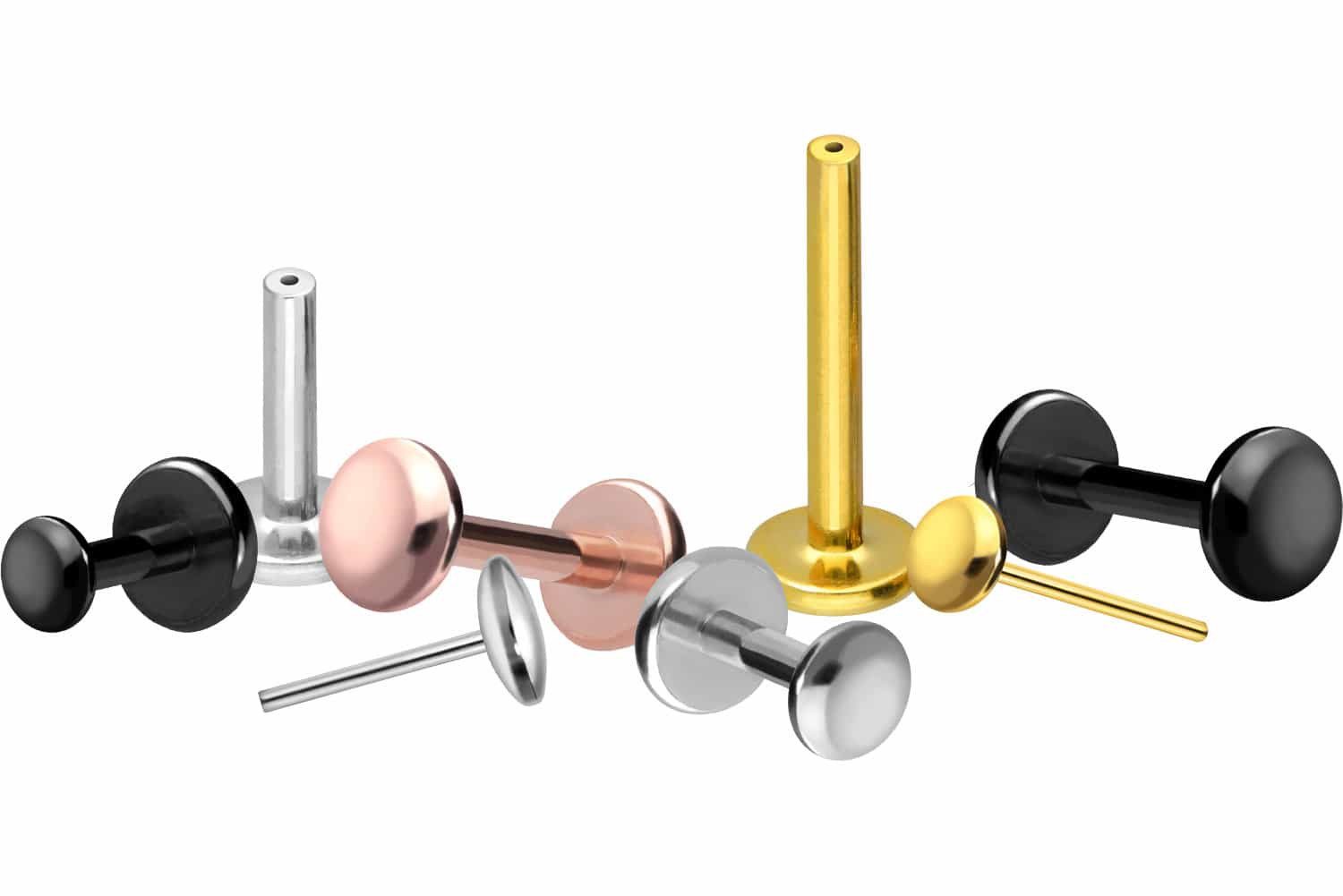 PIERCINGLINE Piercing-Set Titan Labret mit Push günstig online kaufen