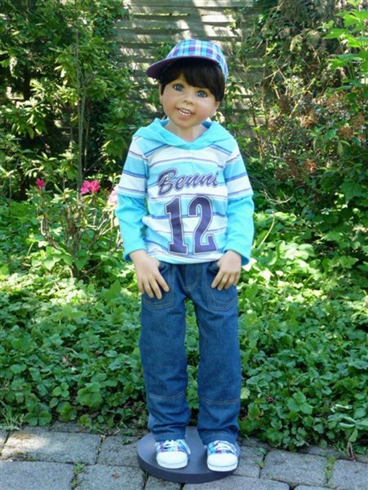 CMTPUPPENGALERIE Stehpuppe Exklusiv: Benni von Monika Levenig, 100 cm (1-tlg)