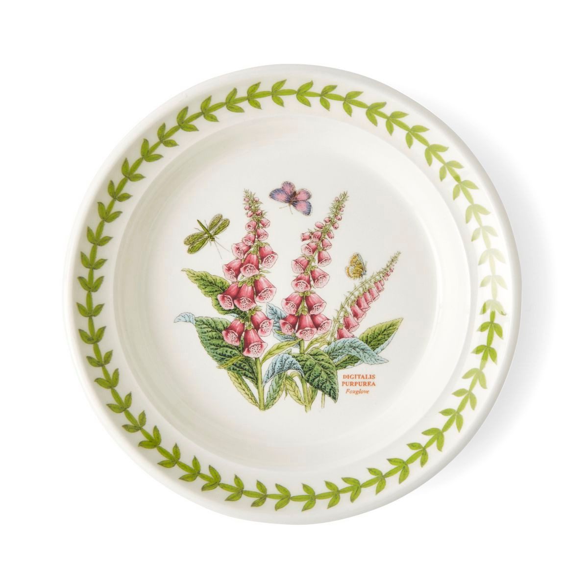Portmeirion Dessertteller Portmeirion Keramik Vorlege-Teller Botanic Garden Meadow Fingerhut