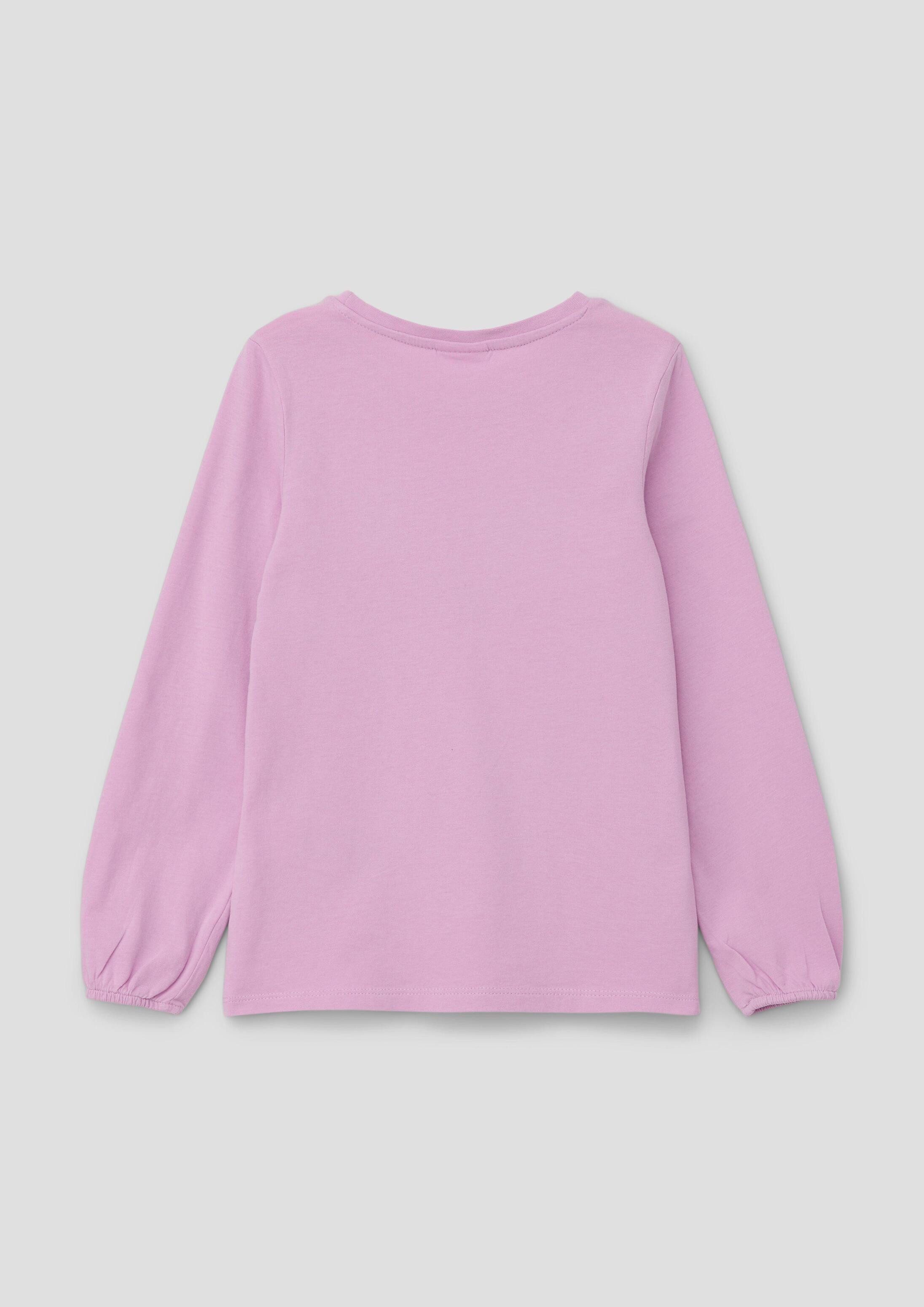 s.Oliver Kurzarmshirt T-Shirt Longsleeve mit Rundhalsausschnitt