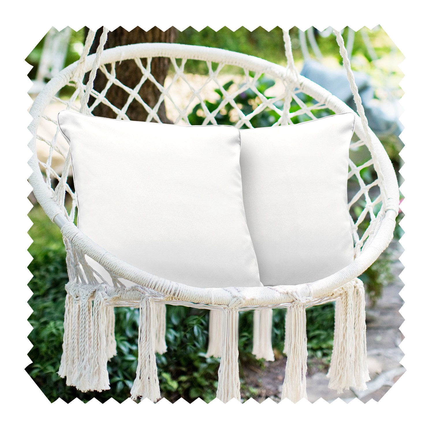 novely® Dekokissen 2er-Set OUTDOOR DEKOKISSEN - Wasserabweisender Kissenbezug - 45x45 cm, Schmutz- und wasserabweisend, Waschbar, Pflegeleicht
