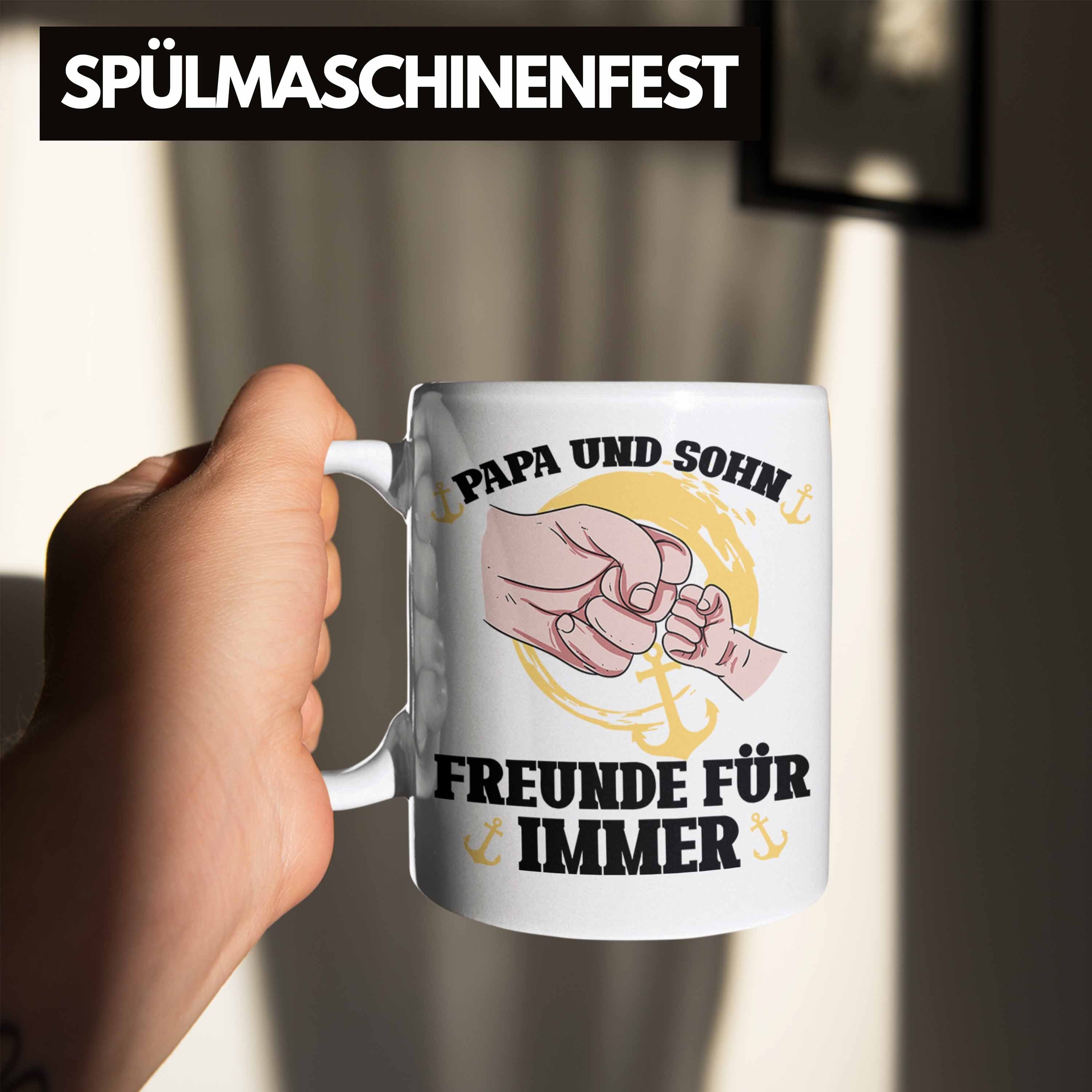 von Sohn Freunde Für Papa Vatertag Und Sohn Immer Tasse Tasse Geschenkidee Trendation Weiss