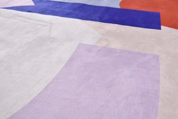 Teppich Shapes - NINE, TOM TAILOR HOME, Motivform, Höhe: 5 mm, Kurzflor, bedruckt, modernes Design