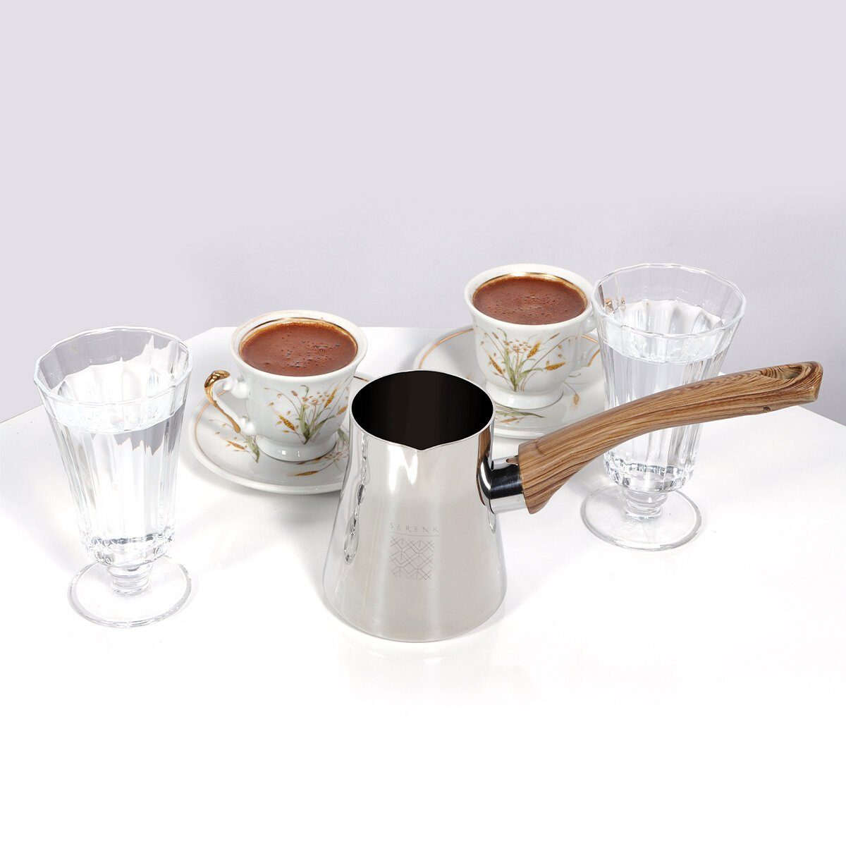 SERENK Teekanne Serenk Definition aus Edelstahl Kaffeekanne Türkische Set, Mokkakanne