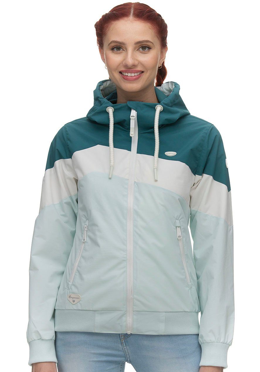 Ragwear Funktionsjacke NUGGIE im Color-Blocking-Design 2020 BLOCK deep ocean