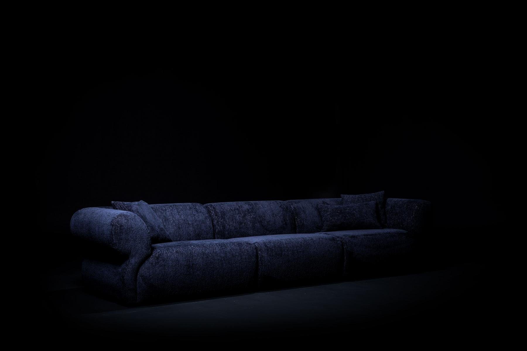 JVmoebel Big-Sofa Modern Big Sofa Couch 5 Sitzer Italienische xxl Couch Textil, Made in Europe