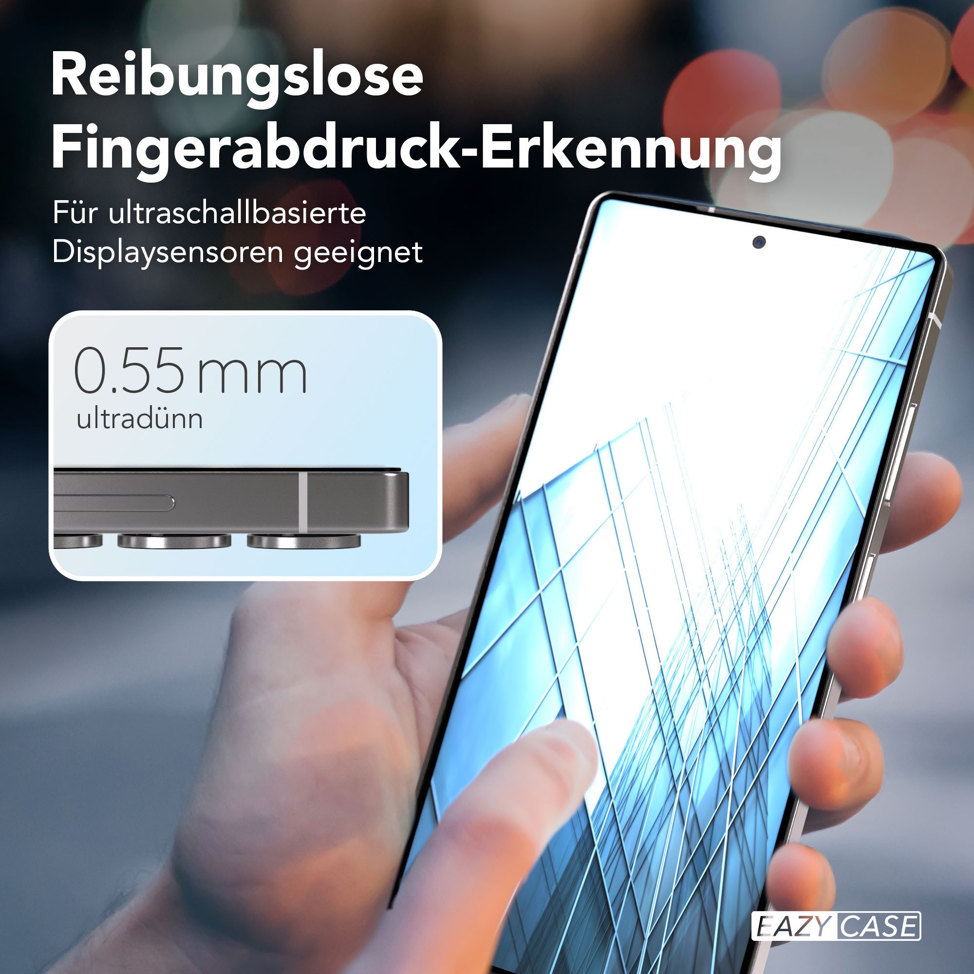 EAZY CASE Displayschutzfolie Displayschutz mit 9H Glas für Samsung Modelle für Samsung Galaxy S25 Ultra, 2er Set, Samsung Galaxy S25 Ultra, 2er Set Displayfolie – Bild 5 von 5