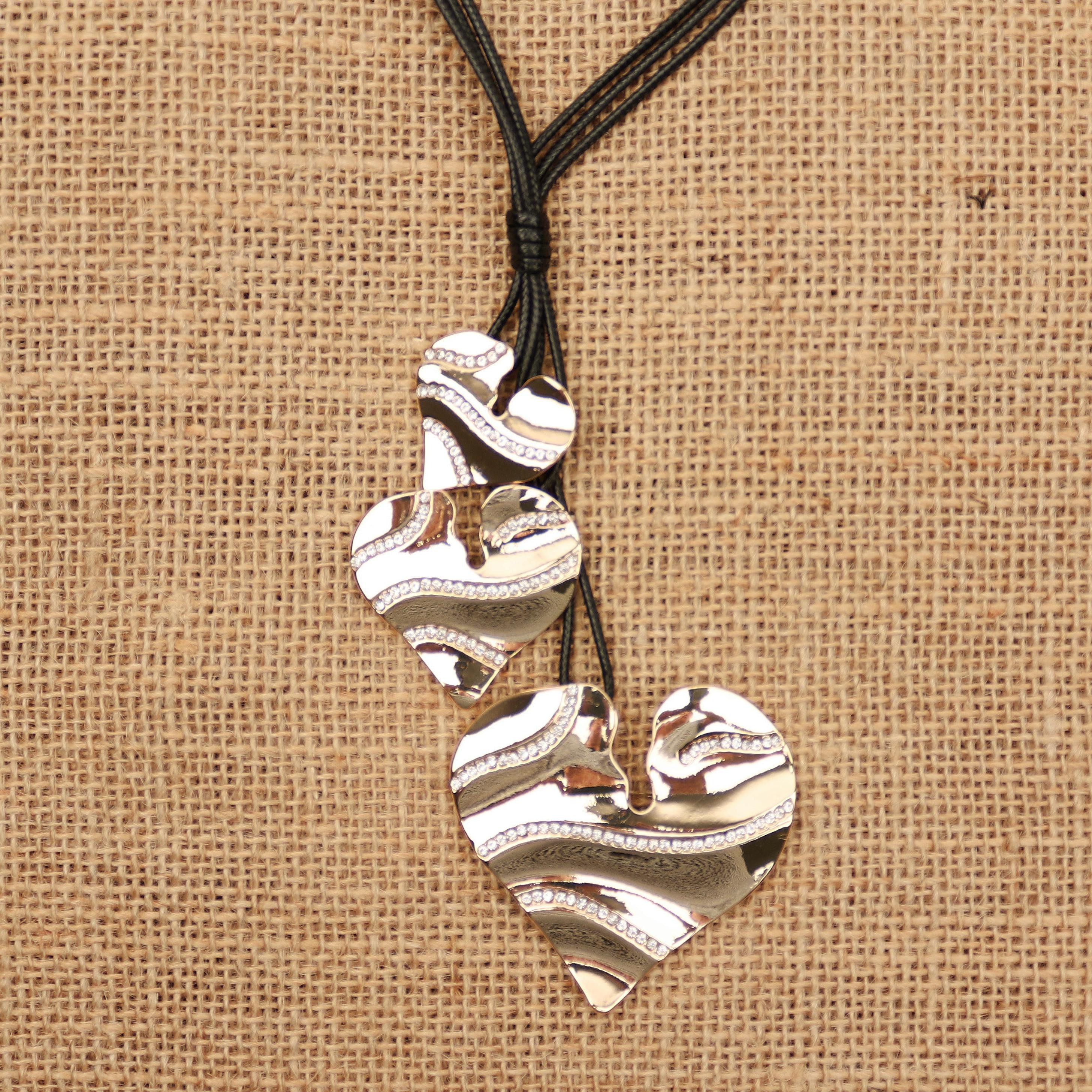 MIRROSI Lange Kette Damen Halskette mit elegantem Anhänger aus Metall ca.90 günstig online kaufen